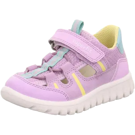 SuperFit Sport7 Mini Sandal - Lila/Gelb - 25 - Hverdagssandaler til børn