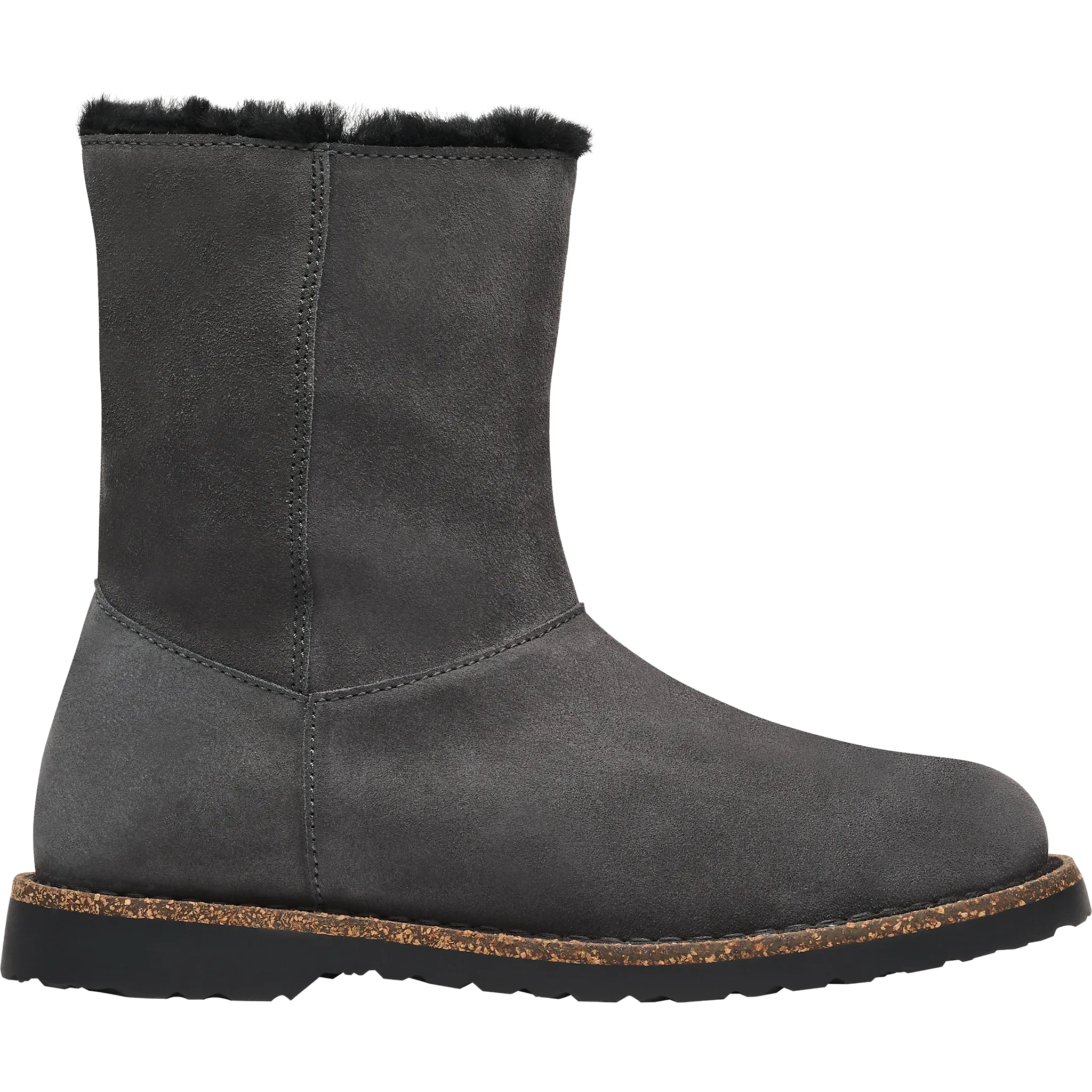Uppsala Zip Shearling Suede Leather Narrow