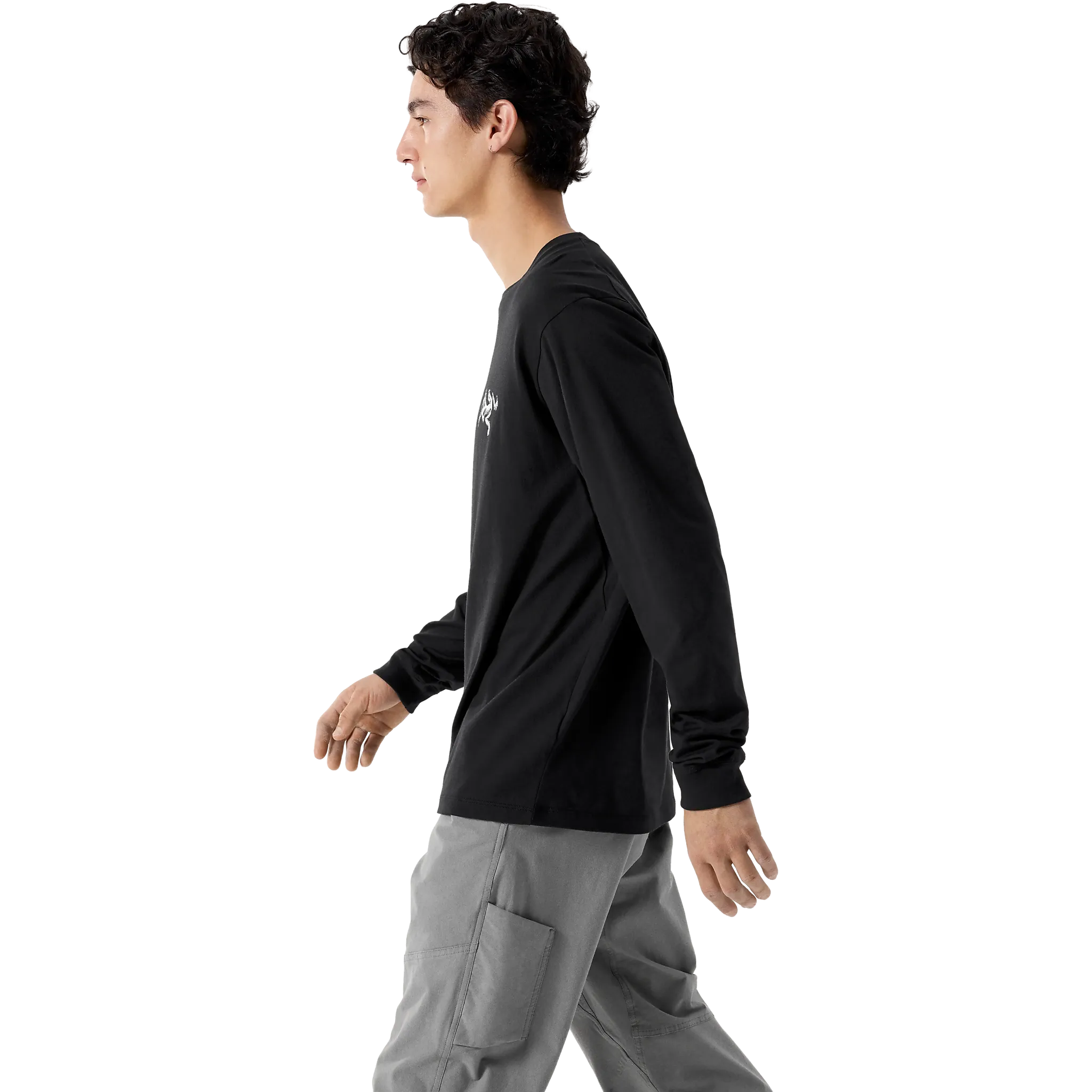 Kragg SL Cotton Bird Tile LS Men blus