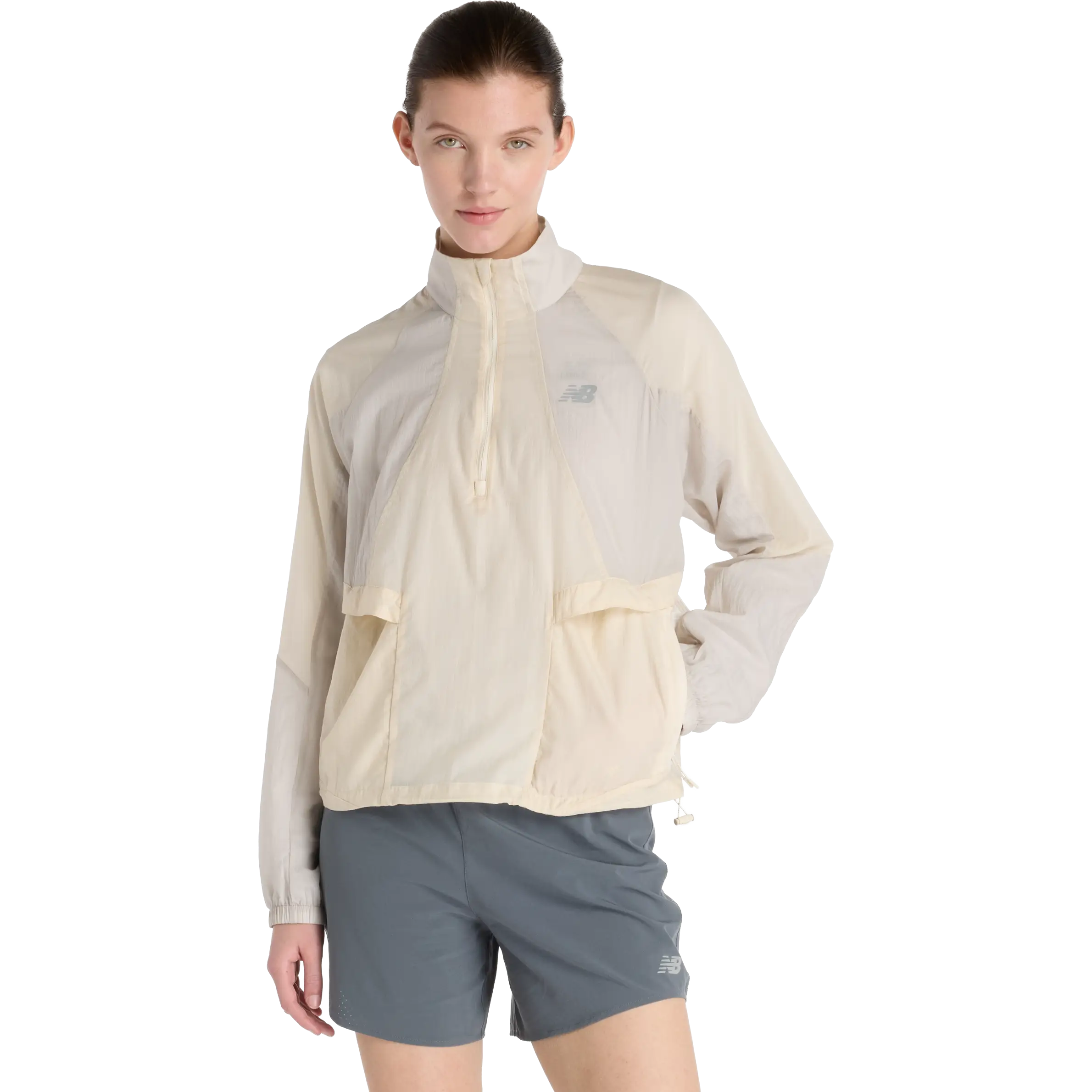 New Balance Better Run Water Resistant Jacket Women - Linen - XL - Løbejakker