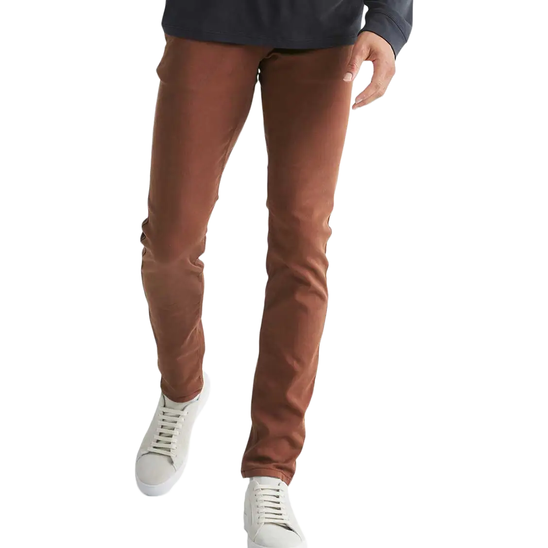 Duer No Sweat Pant Men Slim 32'' herrebukser - Tortoise Shell - 38 - Hverdagsbukser