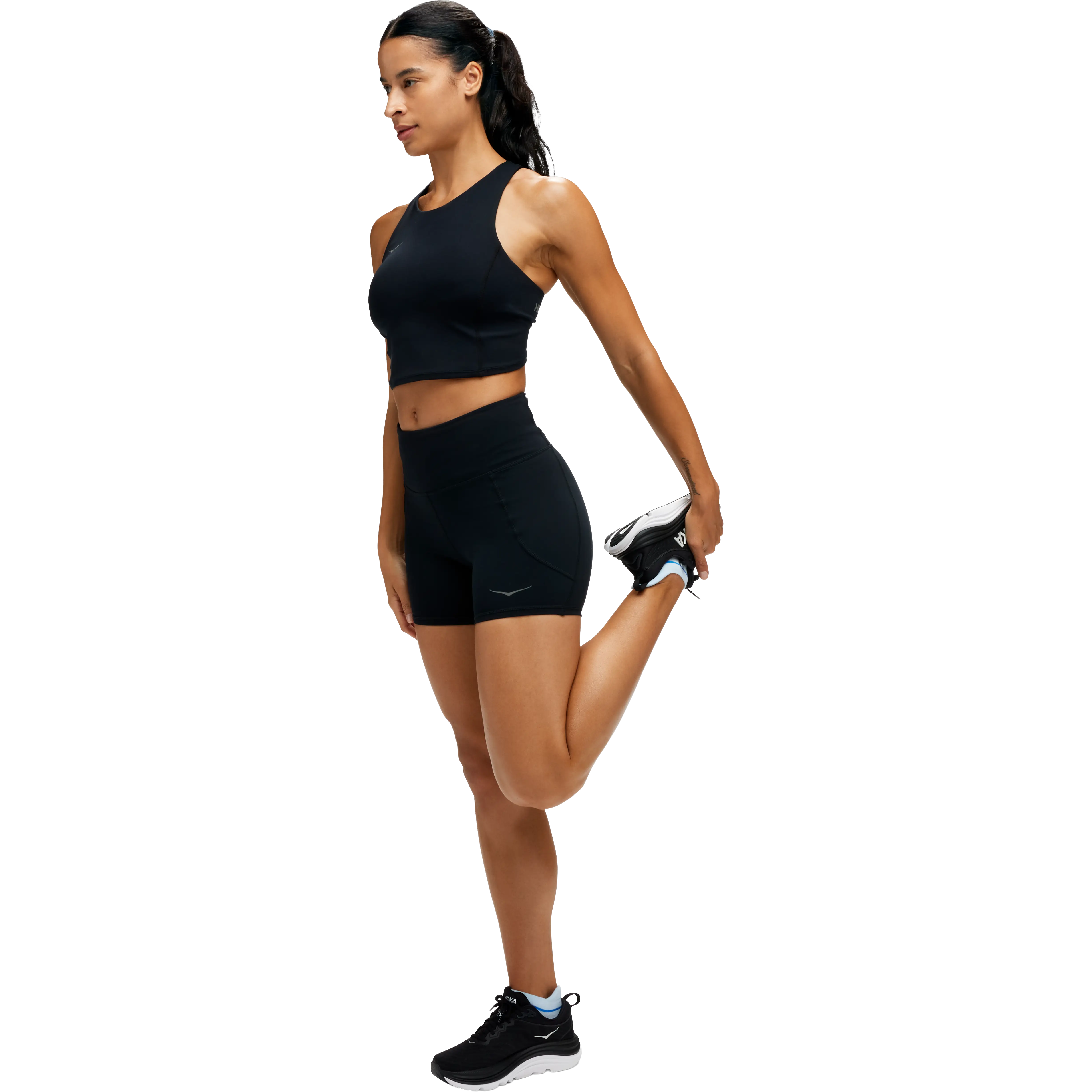 HOKA One One Elaro 5'' Bike Short Women - Black - XL - Løbeshorts