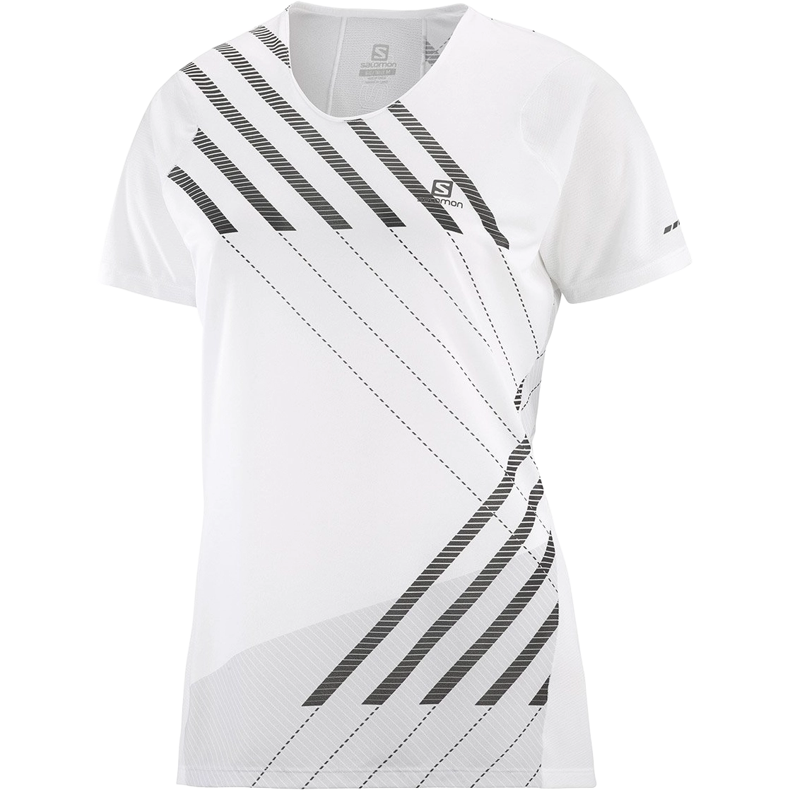 Salomon Sense Aero SS Tee Women Løbe-t-shirt - White - XS - Kortærmet T-shirts