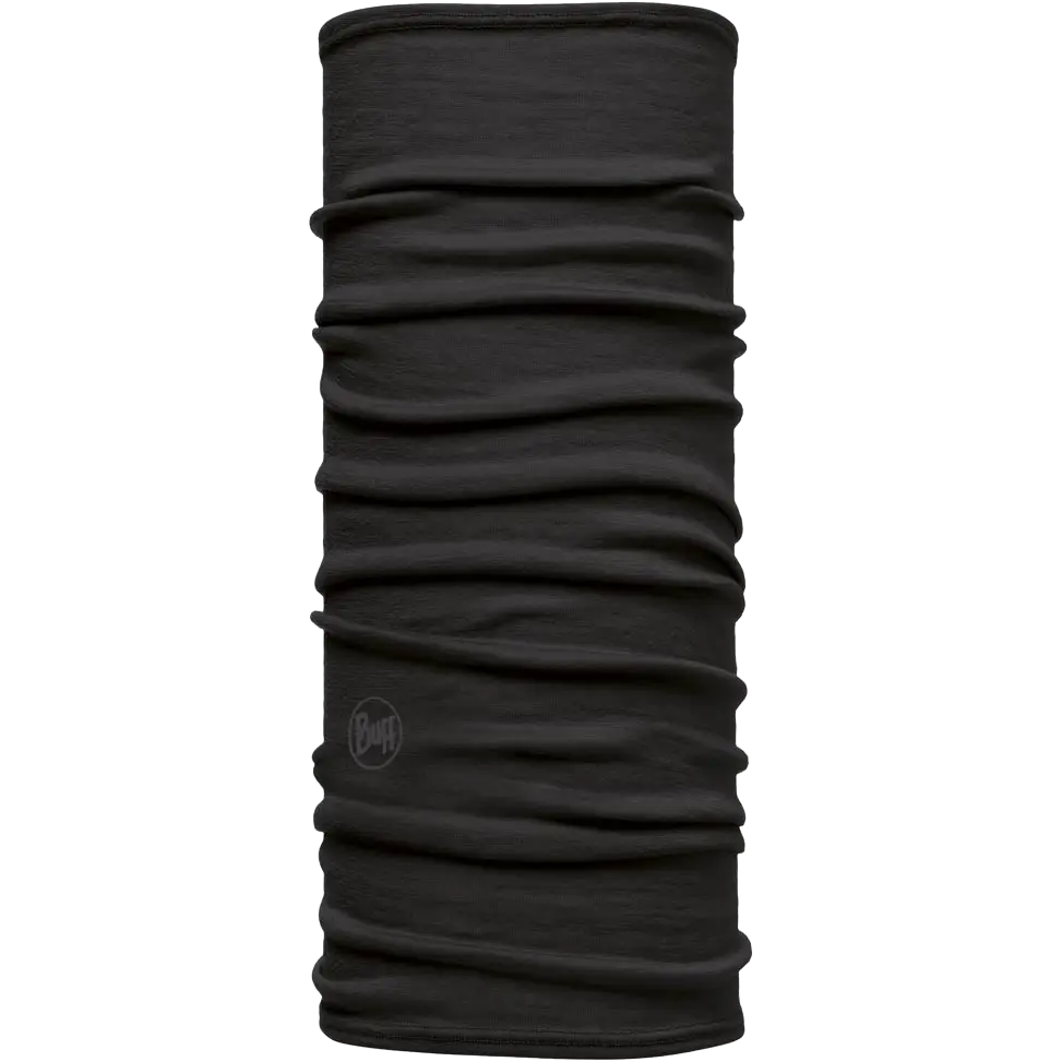 Lightweight Merino Wool Junior Buff halsedisse - Black - One size - Halsedisser til børn