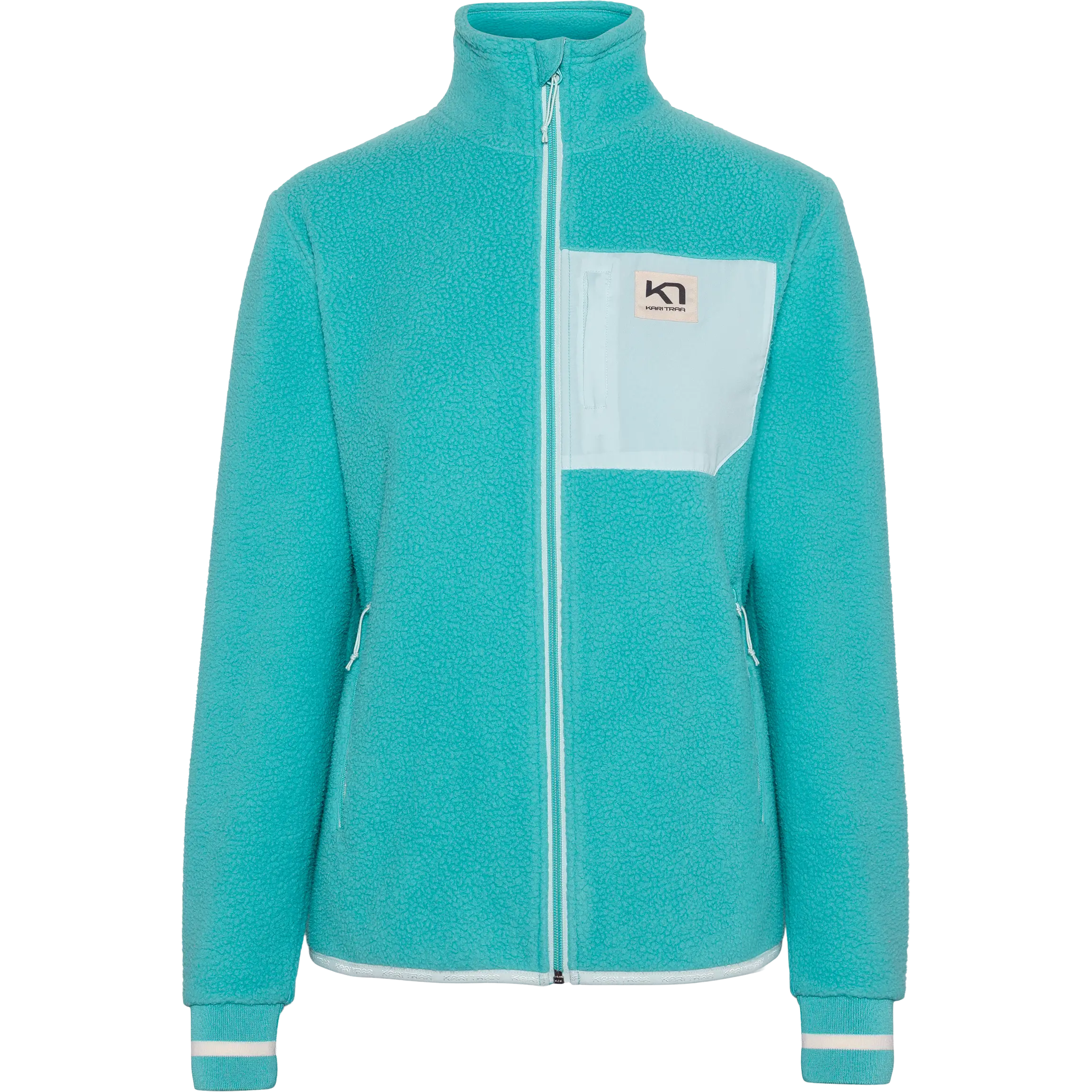 Kari Traa Rothe Fleece Women - Blue Lagoon - L - Fleecetrøjer