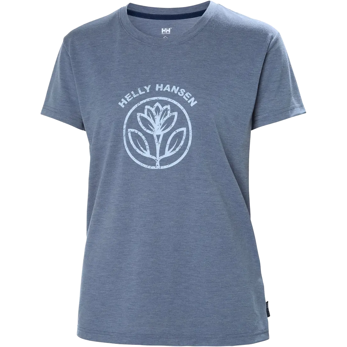 Helly Hansen Skog Recycled Graphic Tee Women T-shirt - Ocean Melange - S - Kortærmet T-shirts