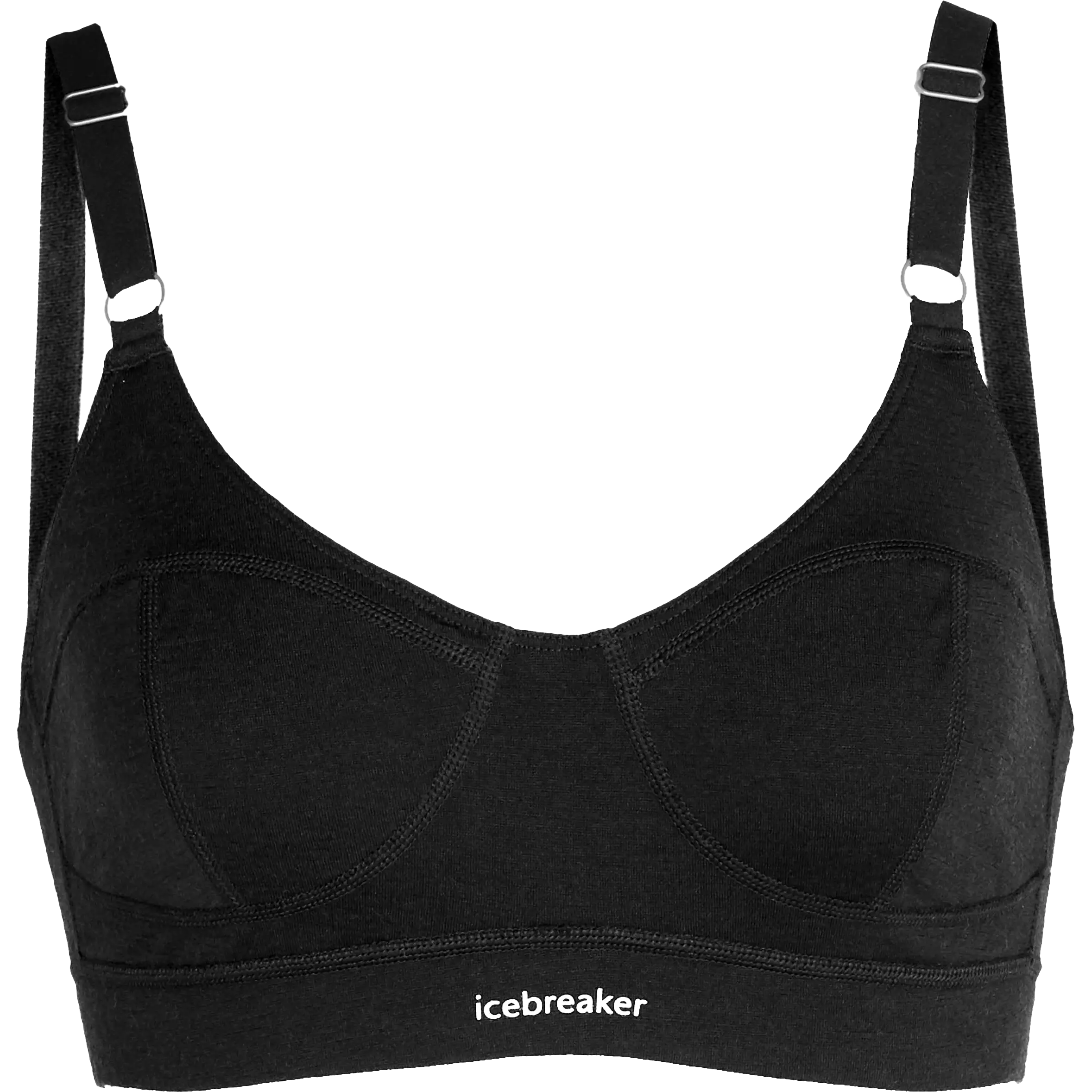 Icebreaker Queens Clasp Bra - Black - XS - Uldundertøj