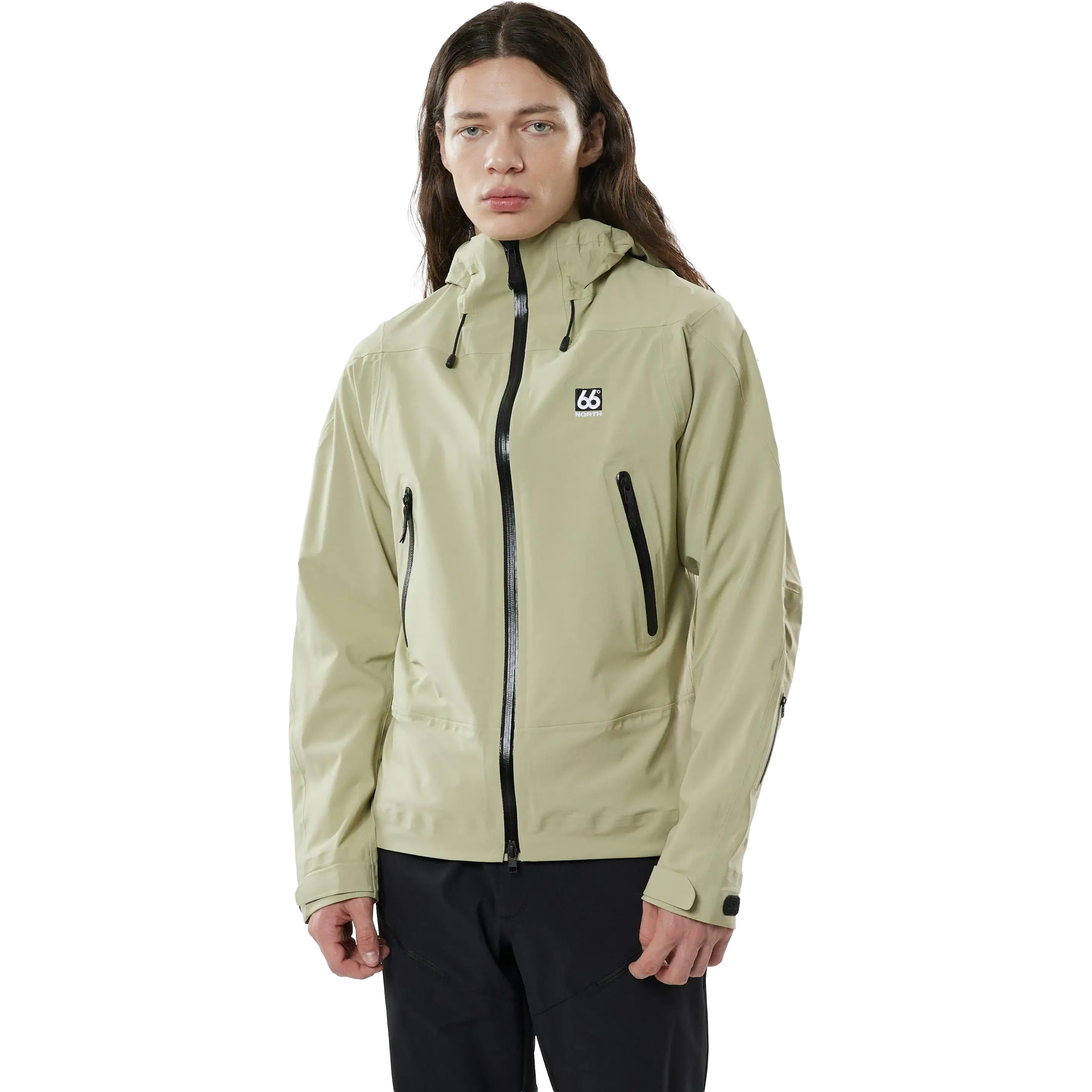 66°North Snaefell Shell Jacket Men - Oat Grains - M - Regnjakker