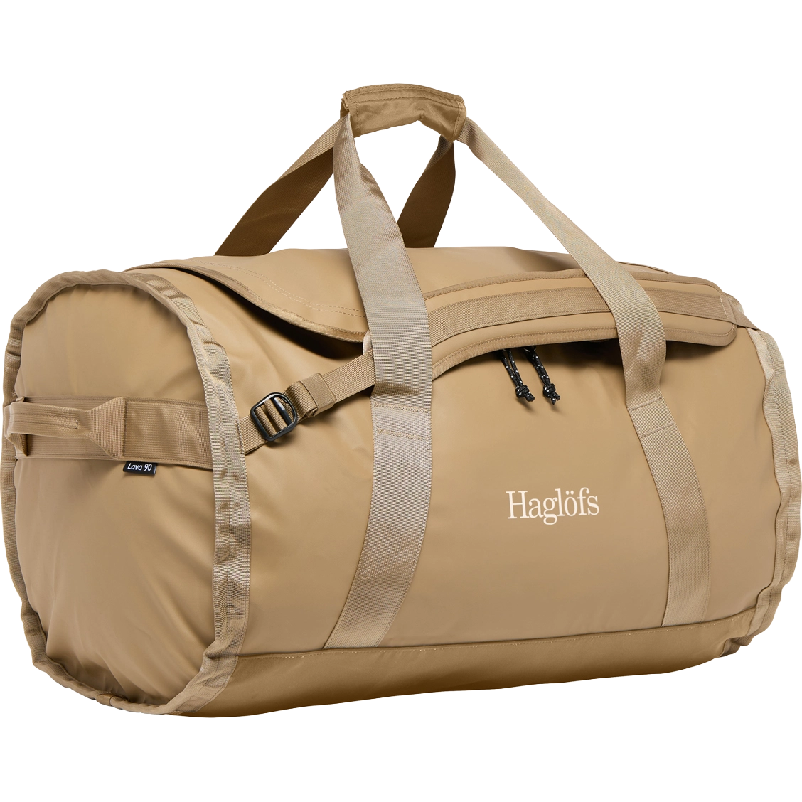 Haglöfs Lava 90 duffel - Oak Brown/True Black - One size - Sportstasker og duffelbags