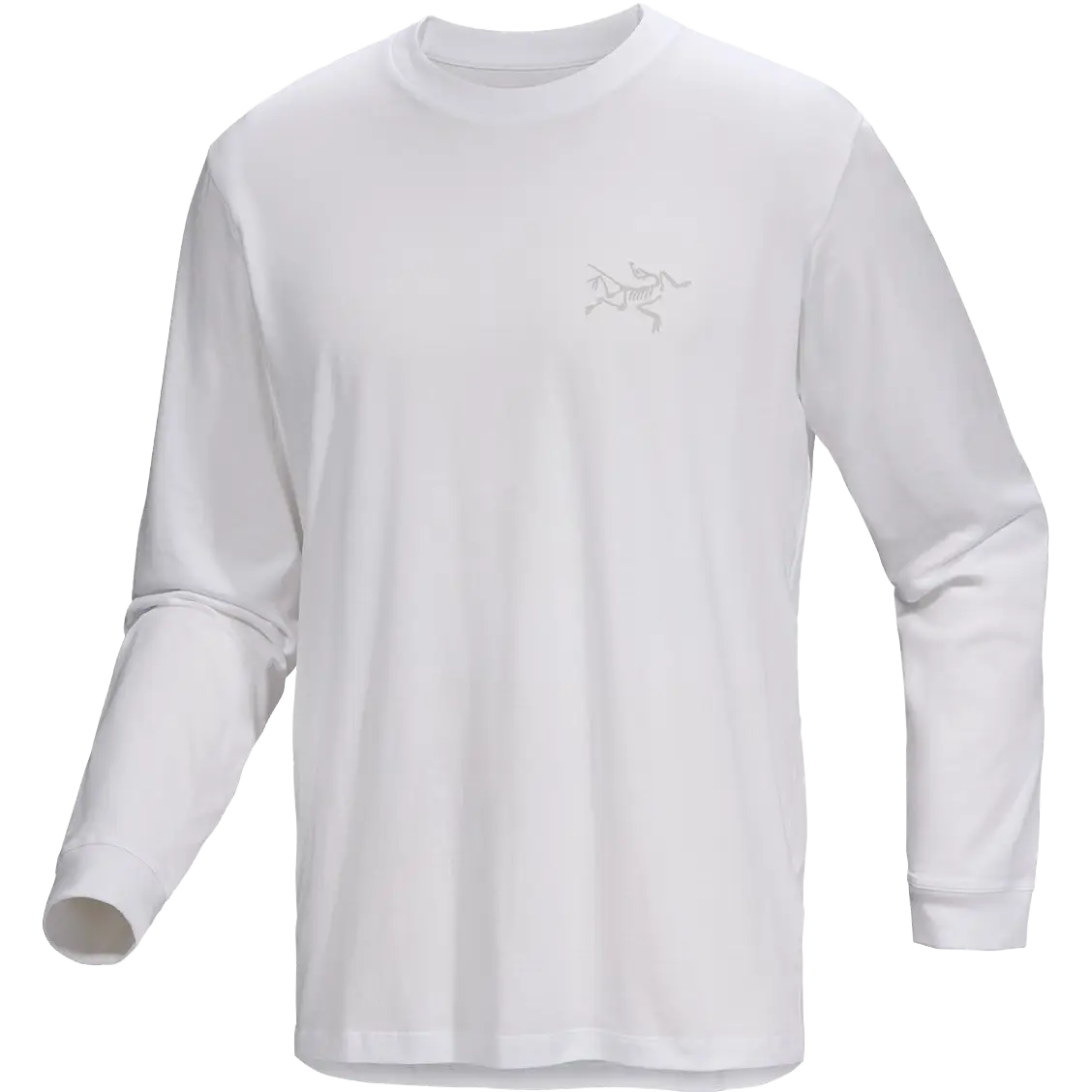 Arcteryx Kragg SL Cotton LS Men - White Light - XL - Langærmet T-shirts