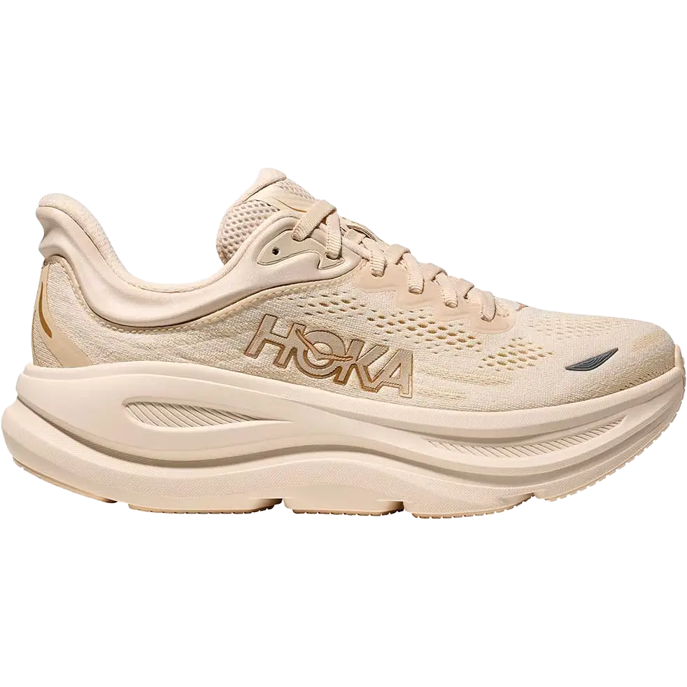 HOKA One One Bondi 9 Women - Vanilla/Birch - US8B/UK6,5/40 - Mængdetræningssko