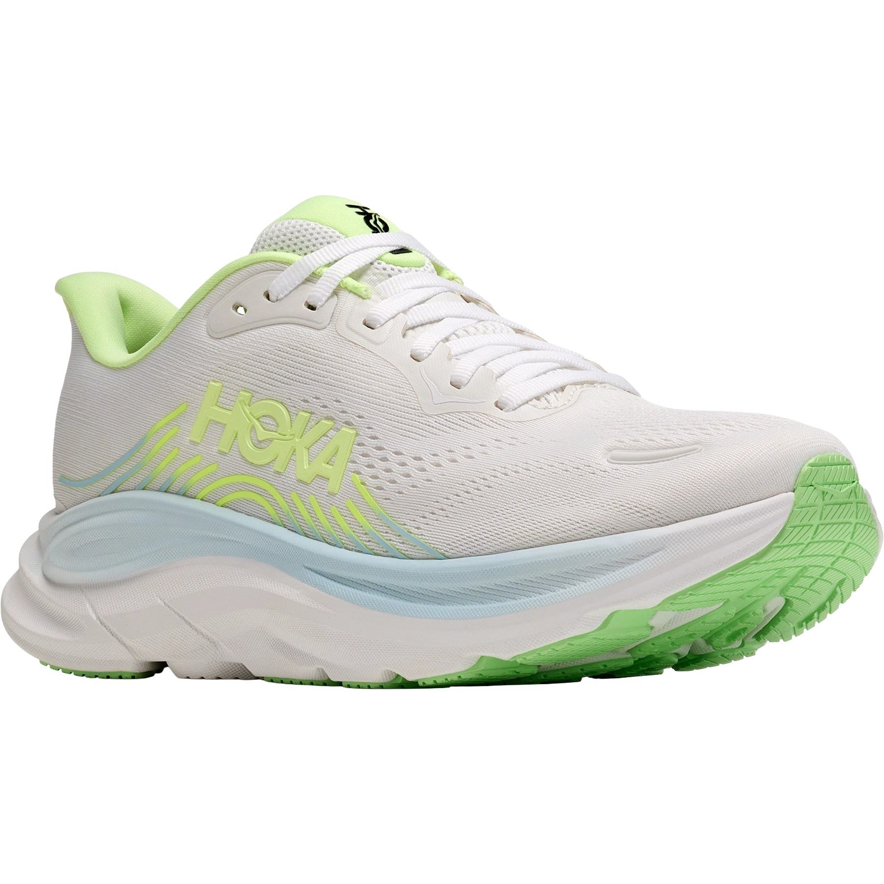 HOKA One One Clifton 11 Women - FROST / NEON YUZU - US10,5 B/ 43 1/3 - Løbesko