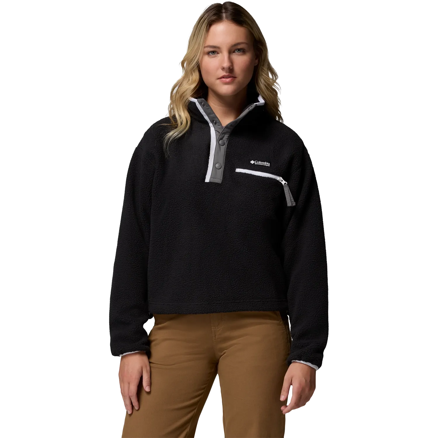 Helvetia II Cropped Half Snap Fleece Wom