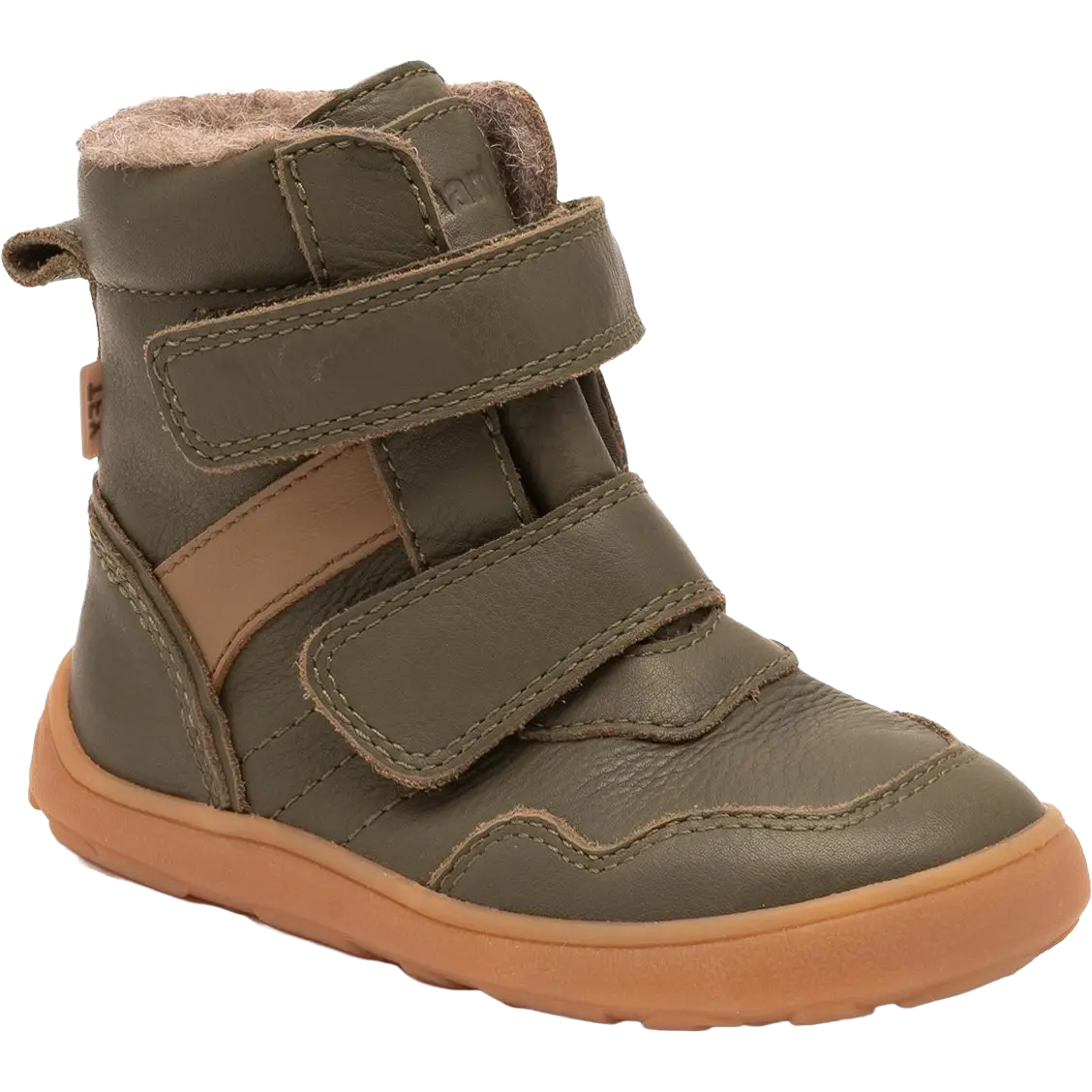 Bisgaard Barefoot Thorsten Tex Kids - Khaki - 26 - Vandtætte støvler til børn