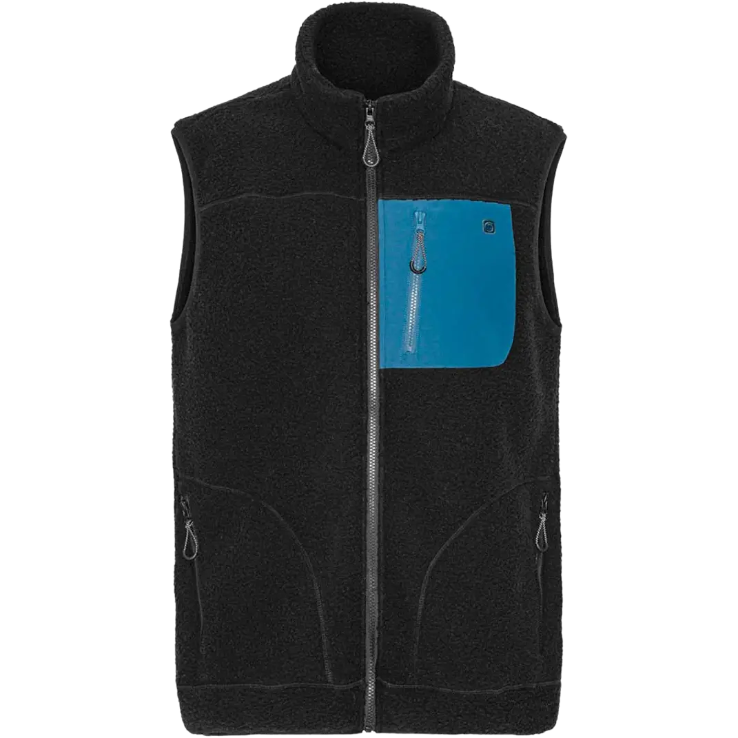 Superstainable Kirby Vest Men fleecevest - Black - L - Veste