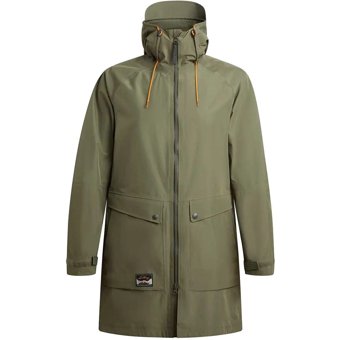 Lundhags Stockholm Waterproof Parka Women regnjakke - Forest Green - M - Regnjakker