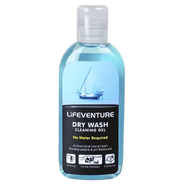 Lifeventure Dry Wash Gel, 100 ml - Blå - One size