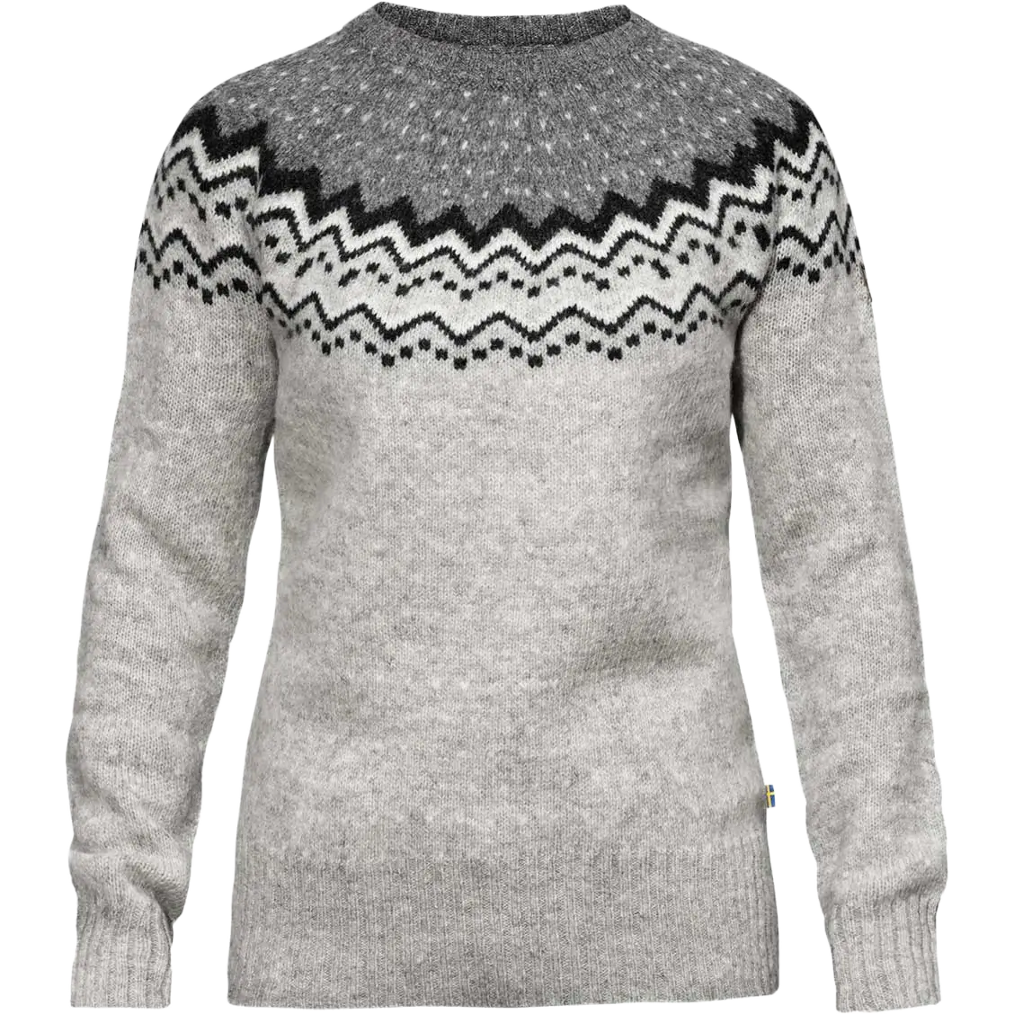 Fjällräven Övik Knit Sweater WMS uldtrøje - Grey - XS - Striktrøjer