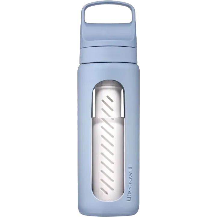 Go Glass Water Filter Bottle 20oz 0,6 li