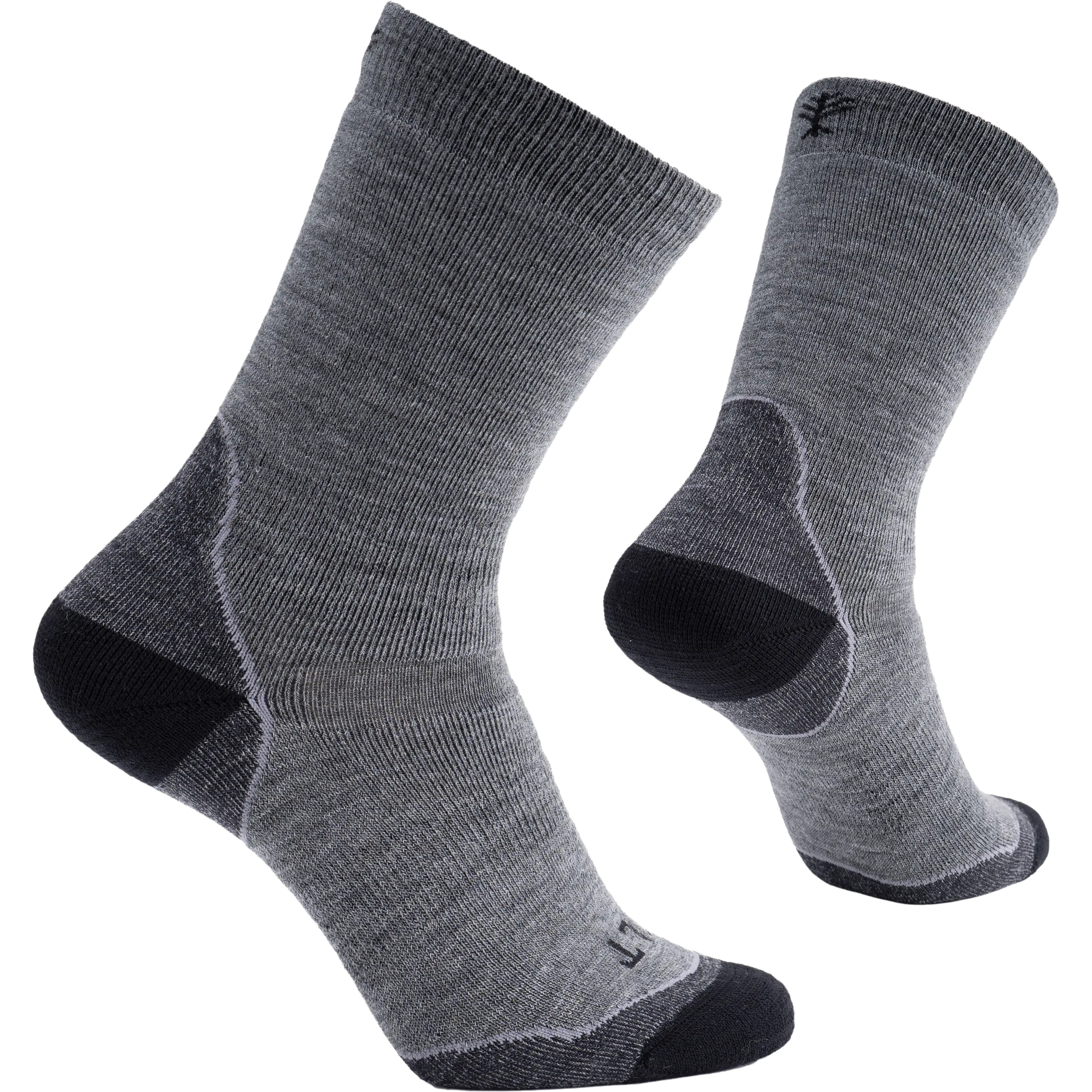 TLT Outdoor High Crew Full Cushion - Grey - 43-46 - Uldsokker til børn