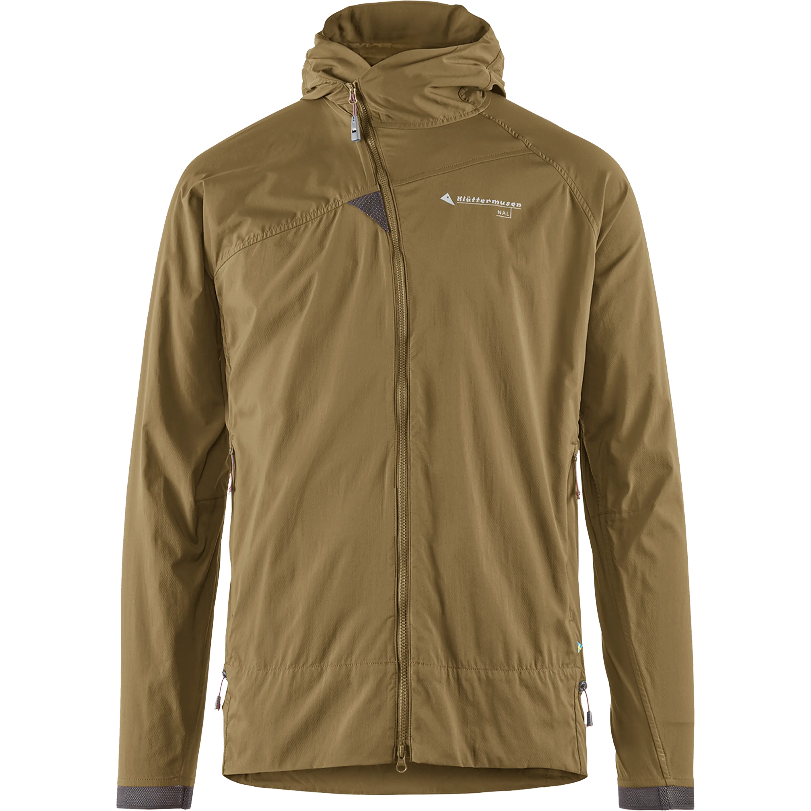 Klättermusen Nal Hooded Jacket Men løbejakke - Olive - L - Sommerjakker til børn