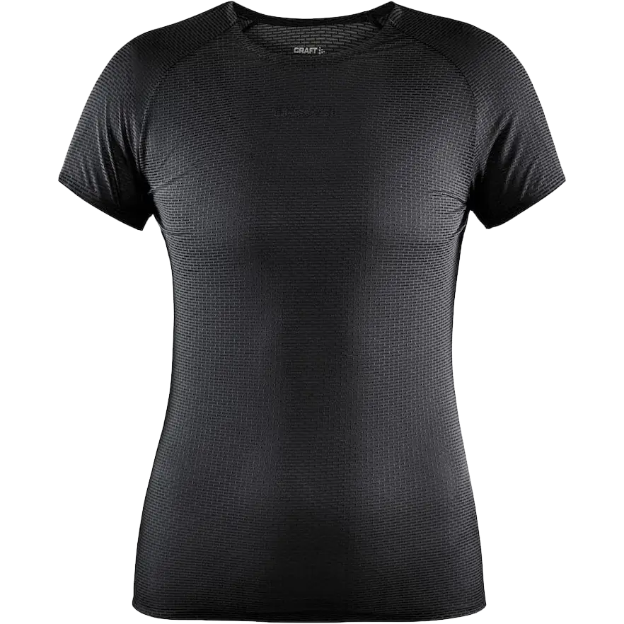 Craft Pro Dry Nanoweight SS T-Shirt Women - Sort - XL - Løbeundertøj