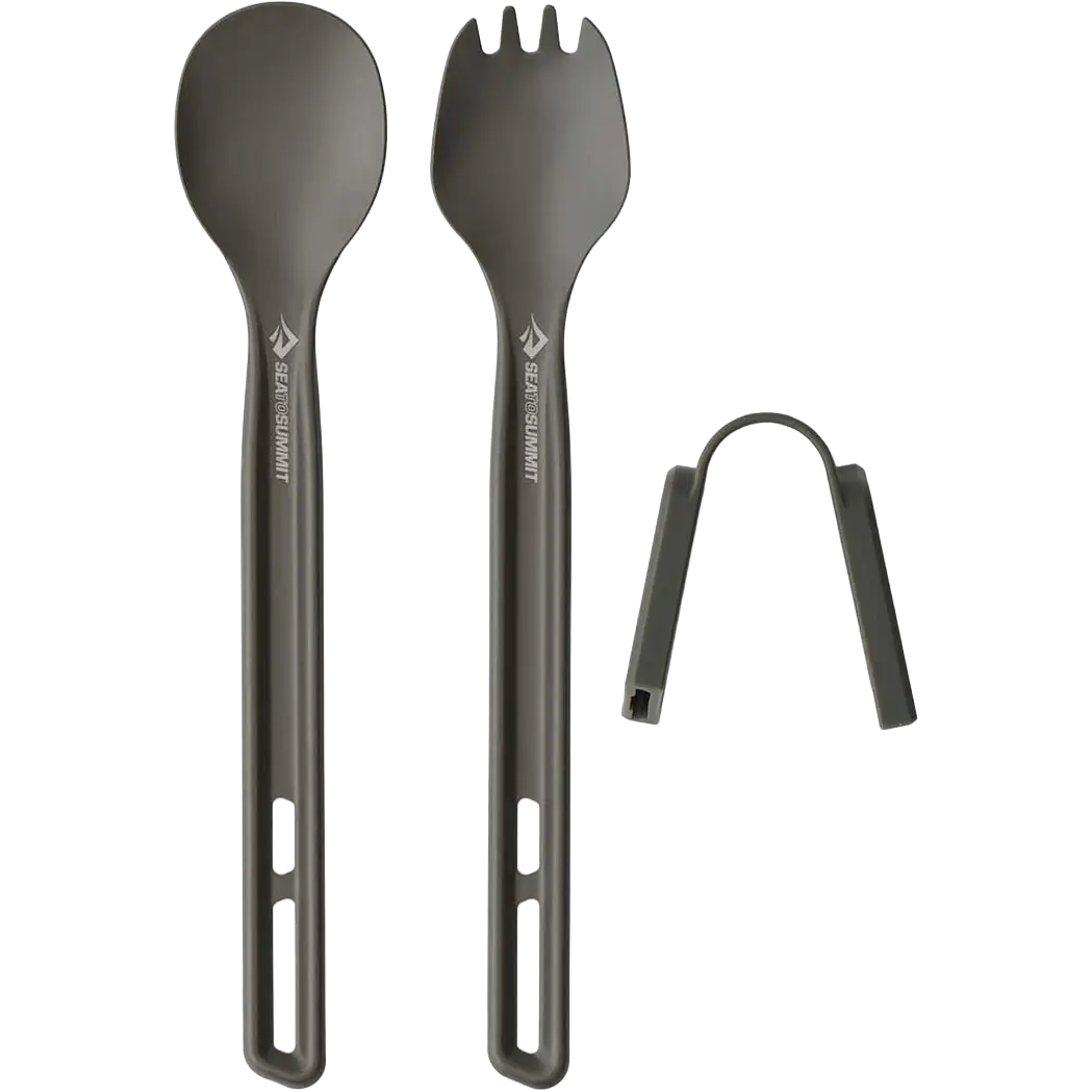 Sea to Summit Frontier UL Cutlery Set - 2 dele (Long Handle) bestiksæt - Grå - One size - Spisegrej til børn