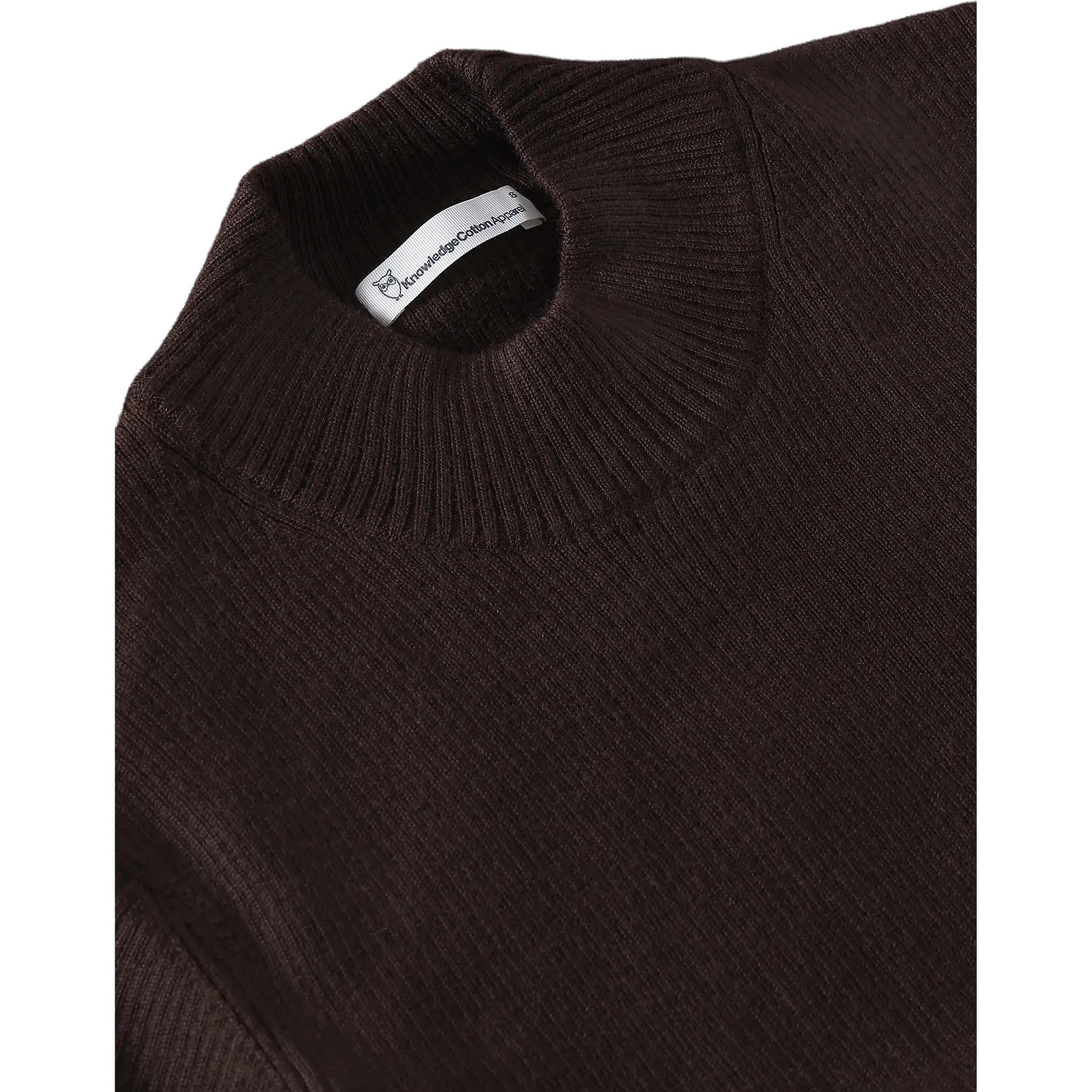 Merino Rib Mock Neck Long Sleeve T-shirt
