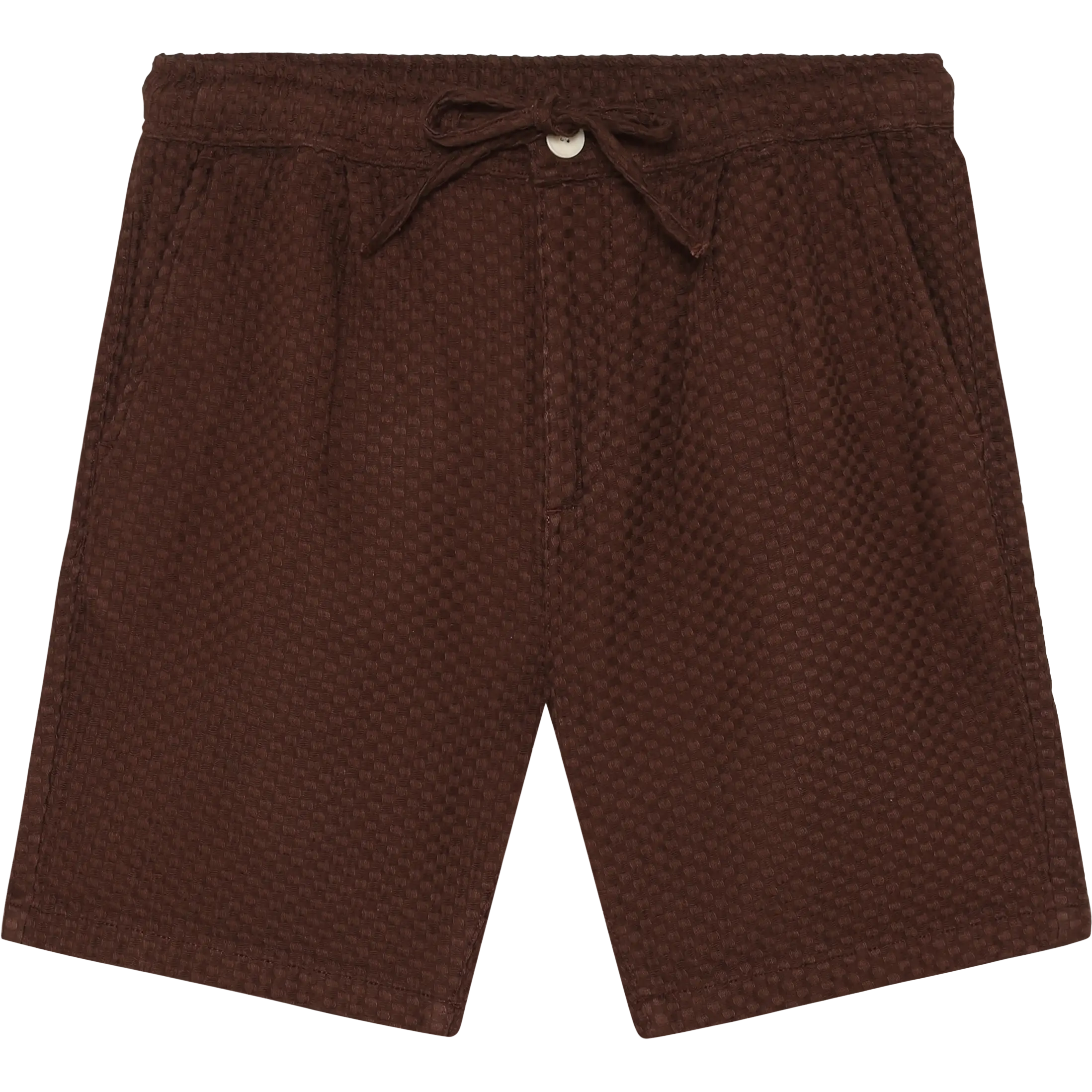 Knowledge Cotton Apparel Ash Comfort Structure Shorts Men - Shaved Chocolate - 2XL