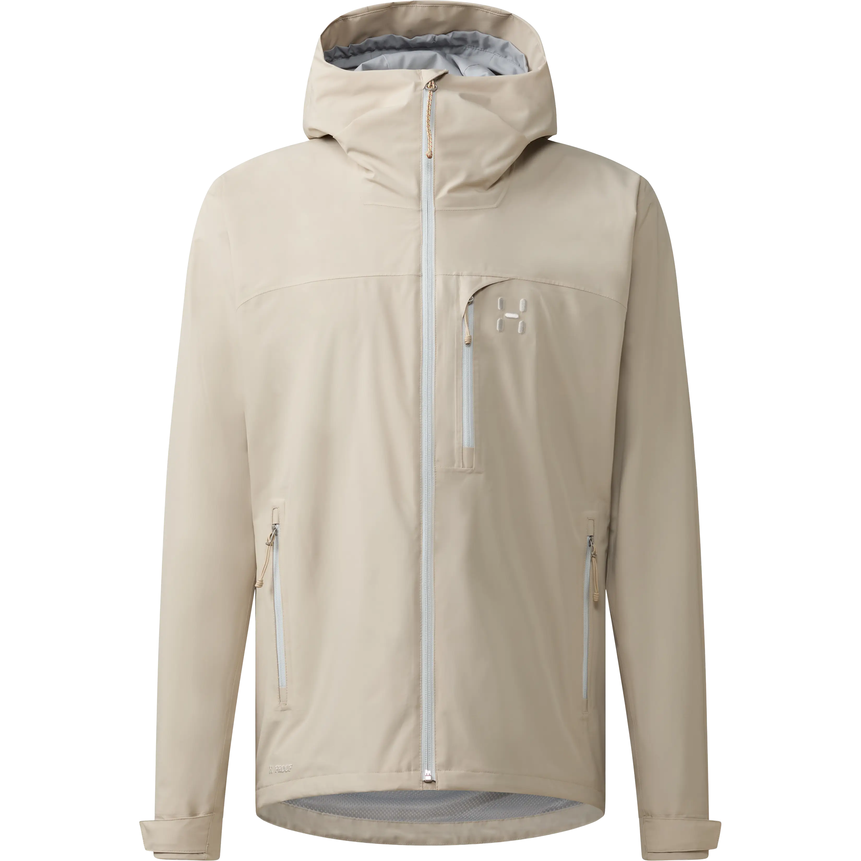Haglöfs Ozka Proof Jacket Men - Chalk Beige - XL - Regnjakker