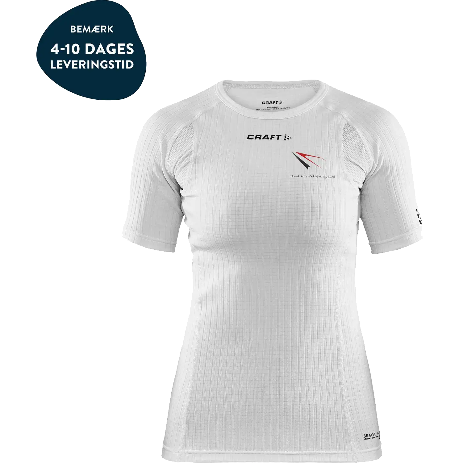 Craft Active Extreme X RN SS Women m/logo DKF - White - XS - Dansk Kano og Kajak Forbund