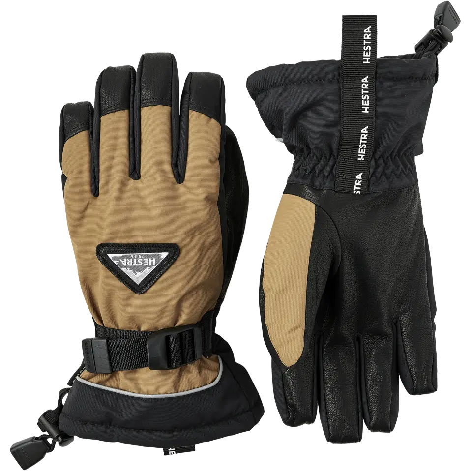 Hestra Skare CZone 5 finger Junior - Dark Sand - 7 - Handsker til børn
