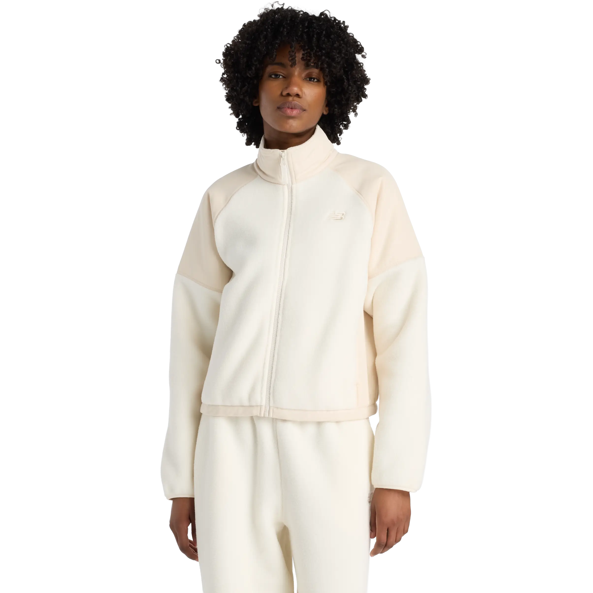 New Balance High Pile Fleece Jacket Women - Permafrost - L - Løbejakker
