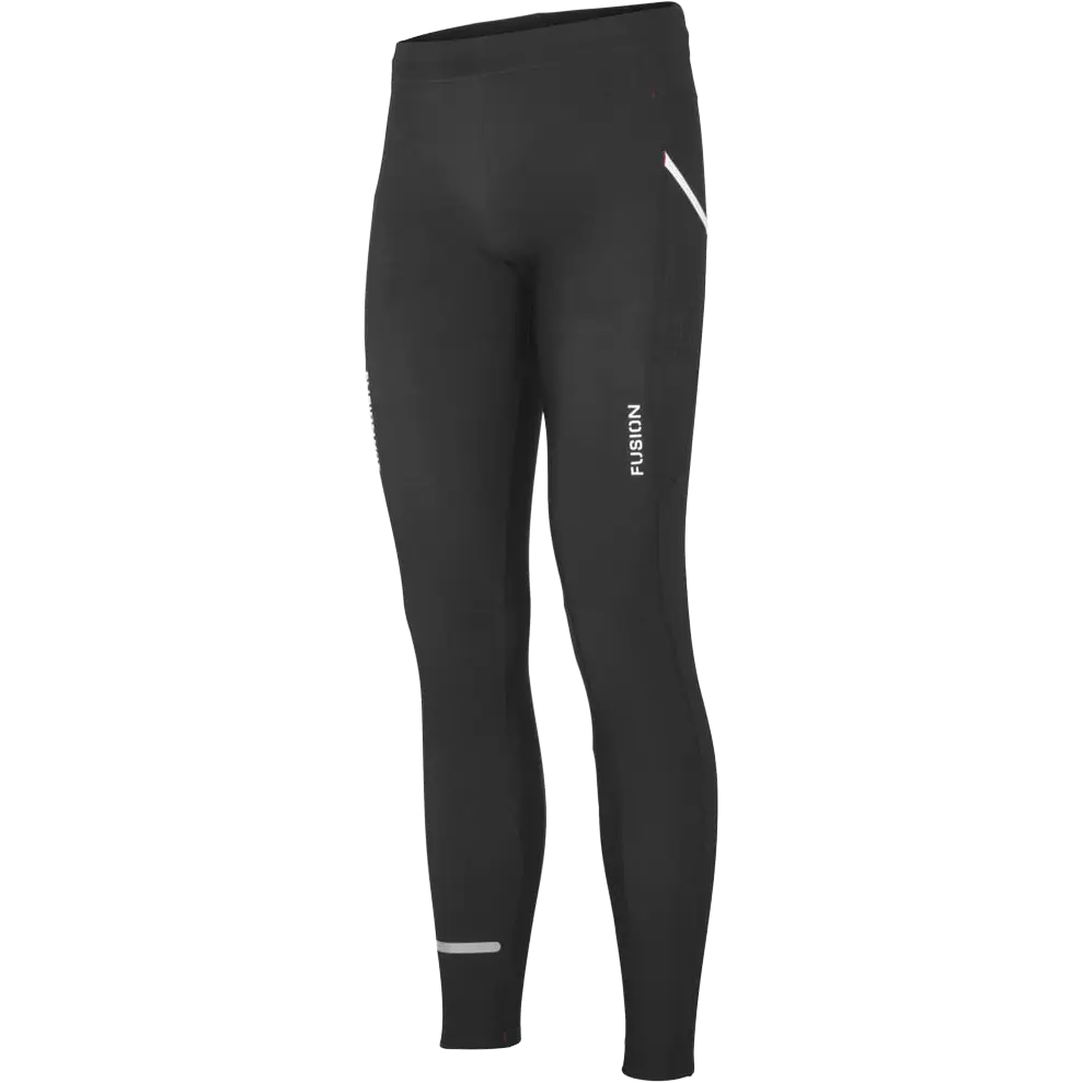 Fusion Hot Long Tights - Sort - XXL - Løbetights og bukser