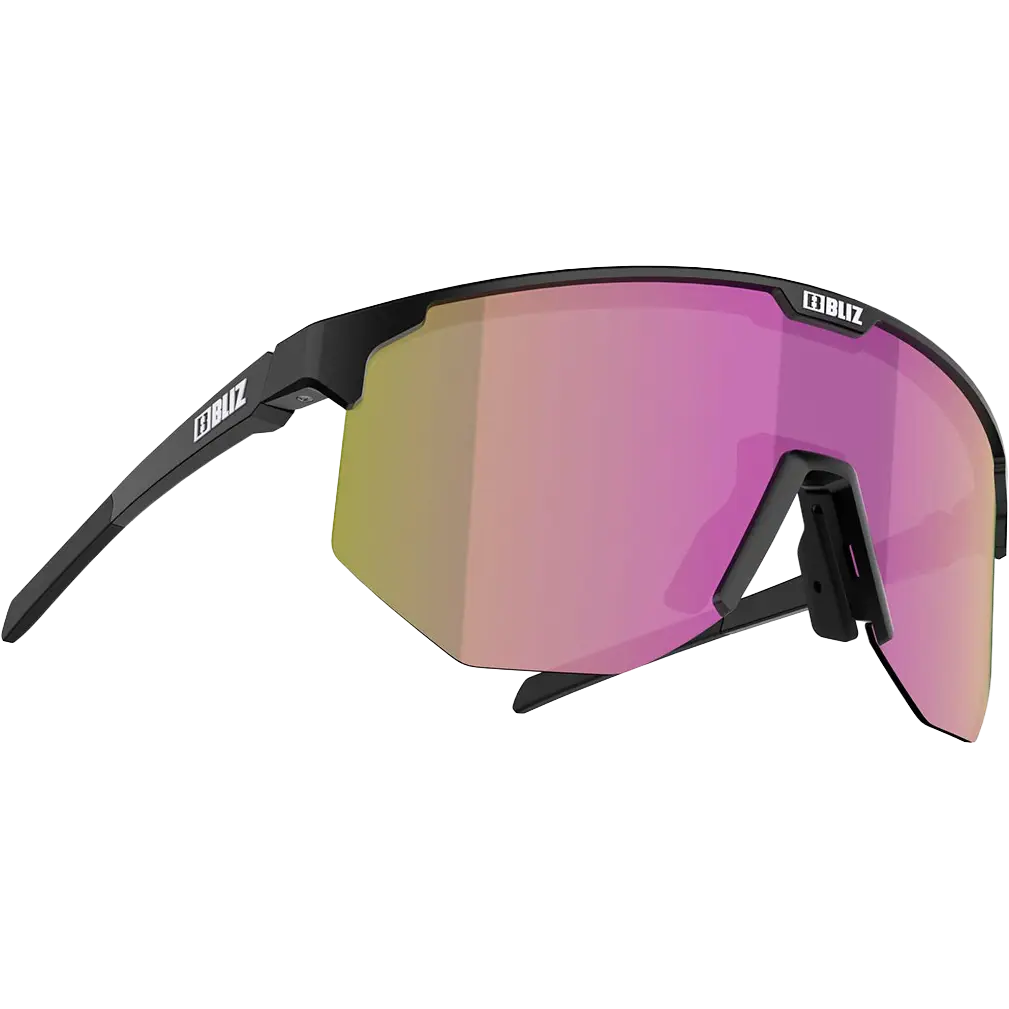 Bliz Hero Small Unisex Sportsbriller - Matt Black, Brown w/Purple - One size - Solbriller