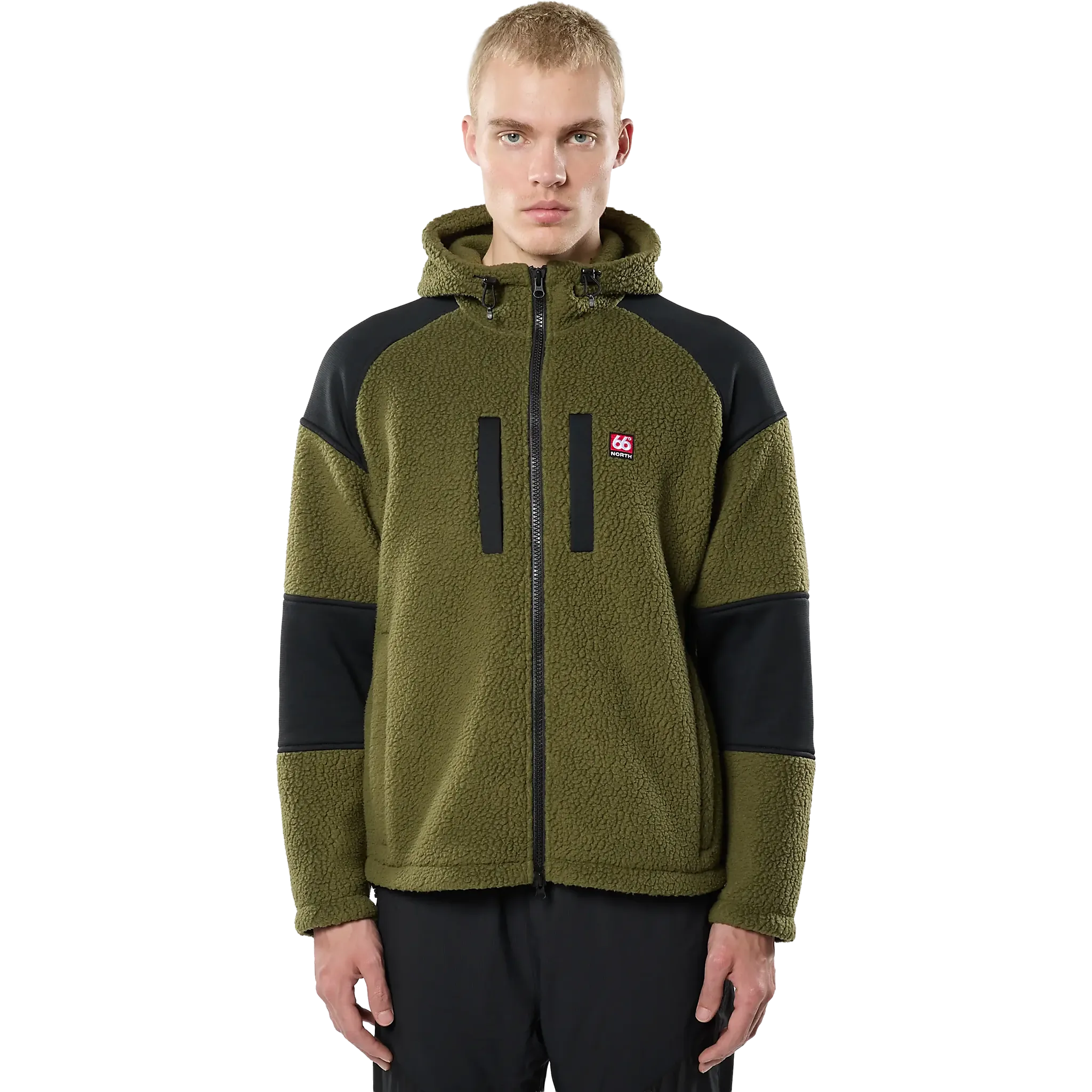 Tindur Shearling Zipped Hoodie Men