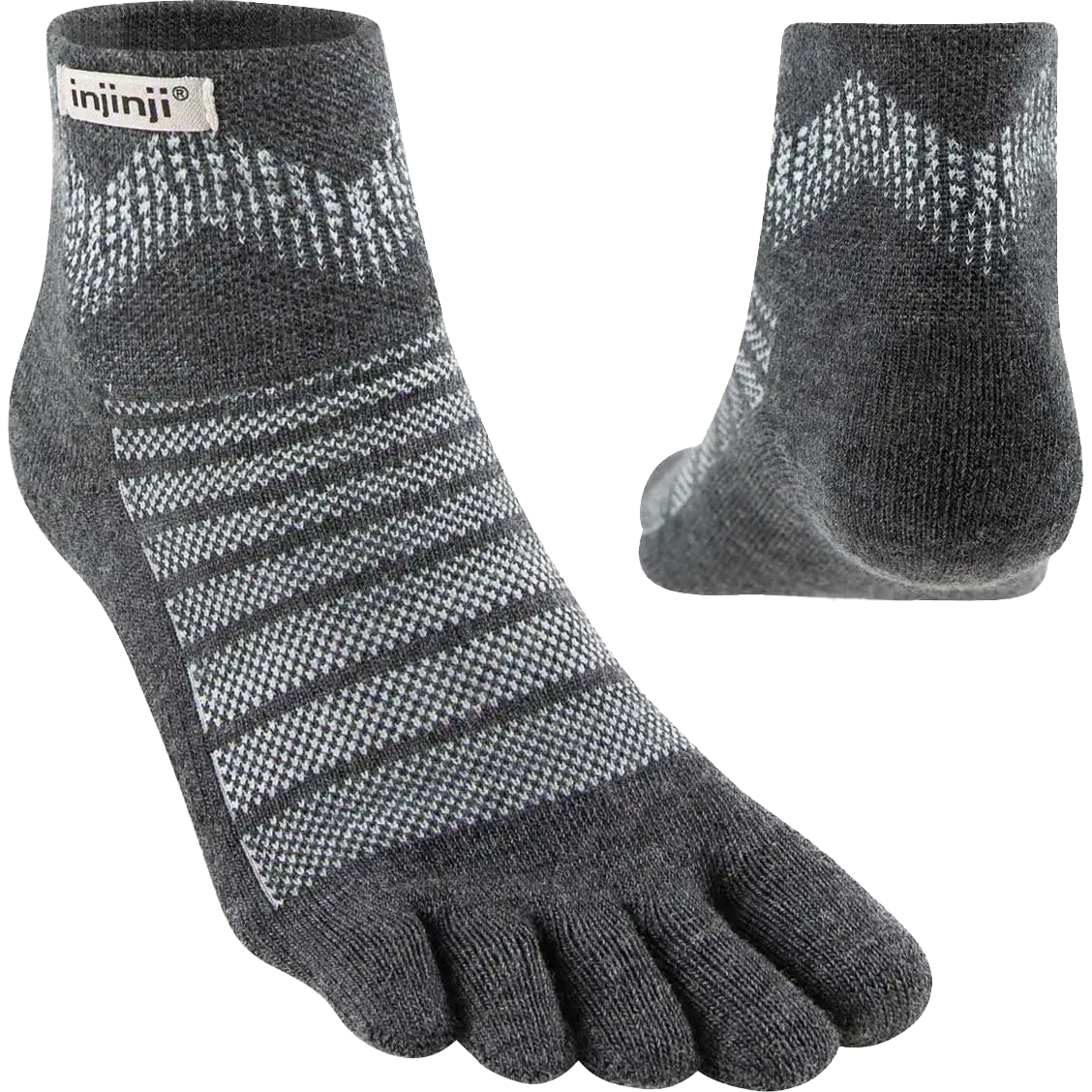 Injinji Outdoor Midweight Mini-Crew Wool - Slate - XL/47,5-50 - Vandresokker