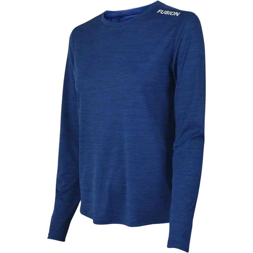 Fusion C3 LS Shirt Women - Night Melange - XL - Løbetrøjer