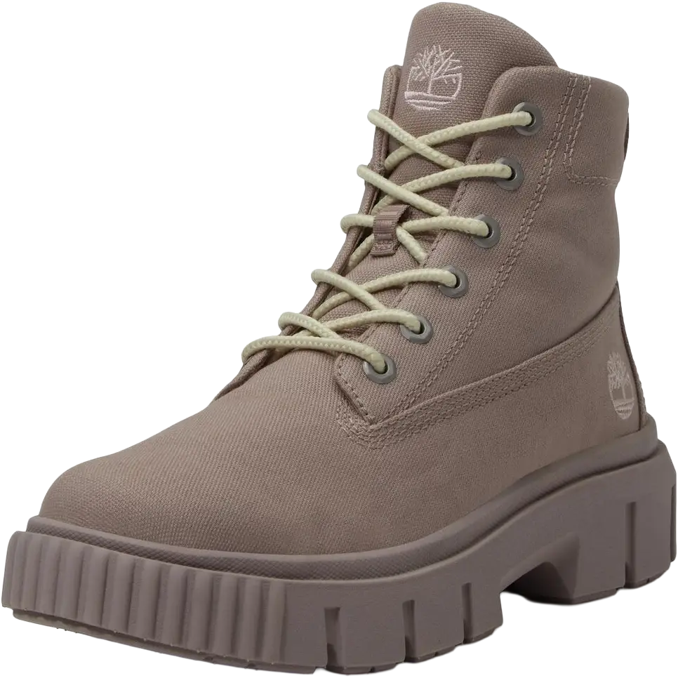 Timberland Greyfield Mid Lace Up Boot Women - Light Purple Canvas - 42 - Hverdagsstøvler