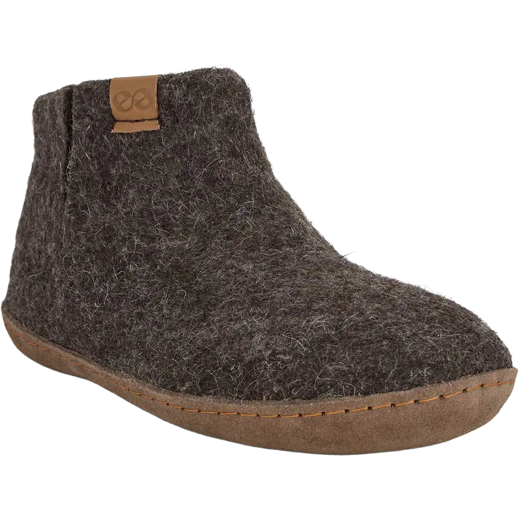 Green Comfort Everest Wool Boot hjemmesko - Brown - 37
