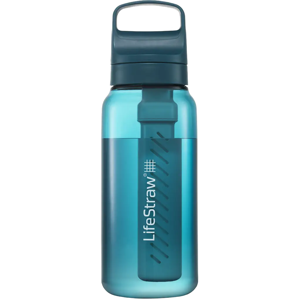 LifeStraw Go 2.0 Water Filter Bottle 1 liter - Laguna Teal - One size - Vandflaske