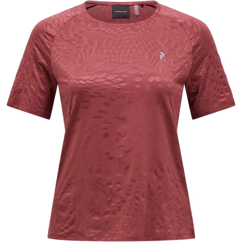 Peak Performance Discover SS Tee Women - Wild Rouge - XL - Løbe t-shirt