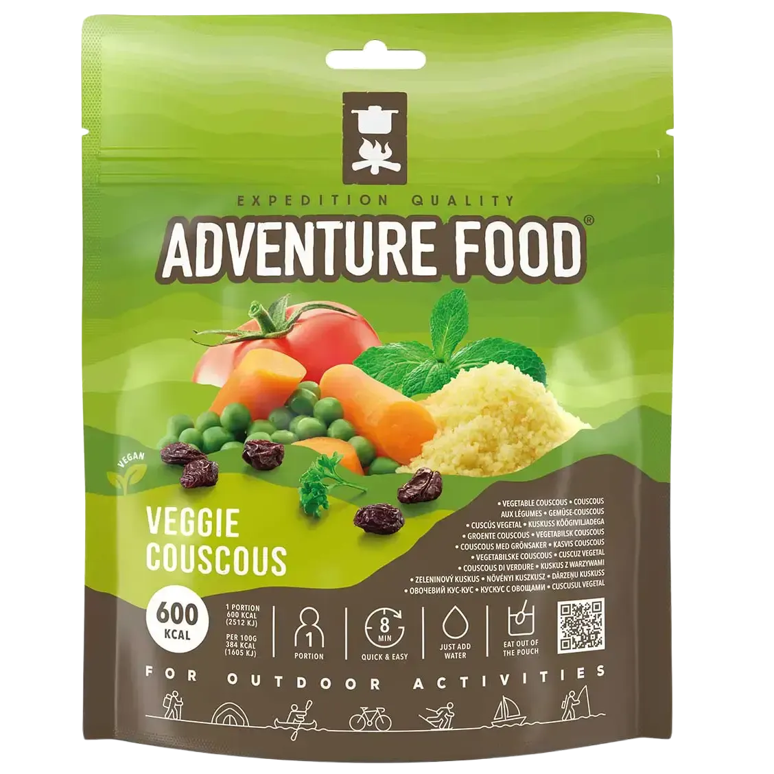 Veggie Couscous vegetarisk måltid