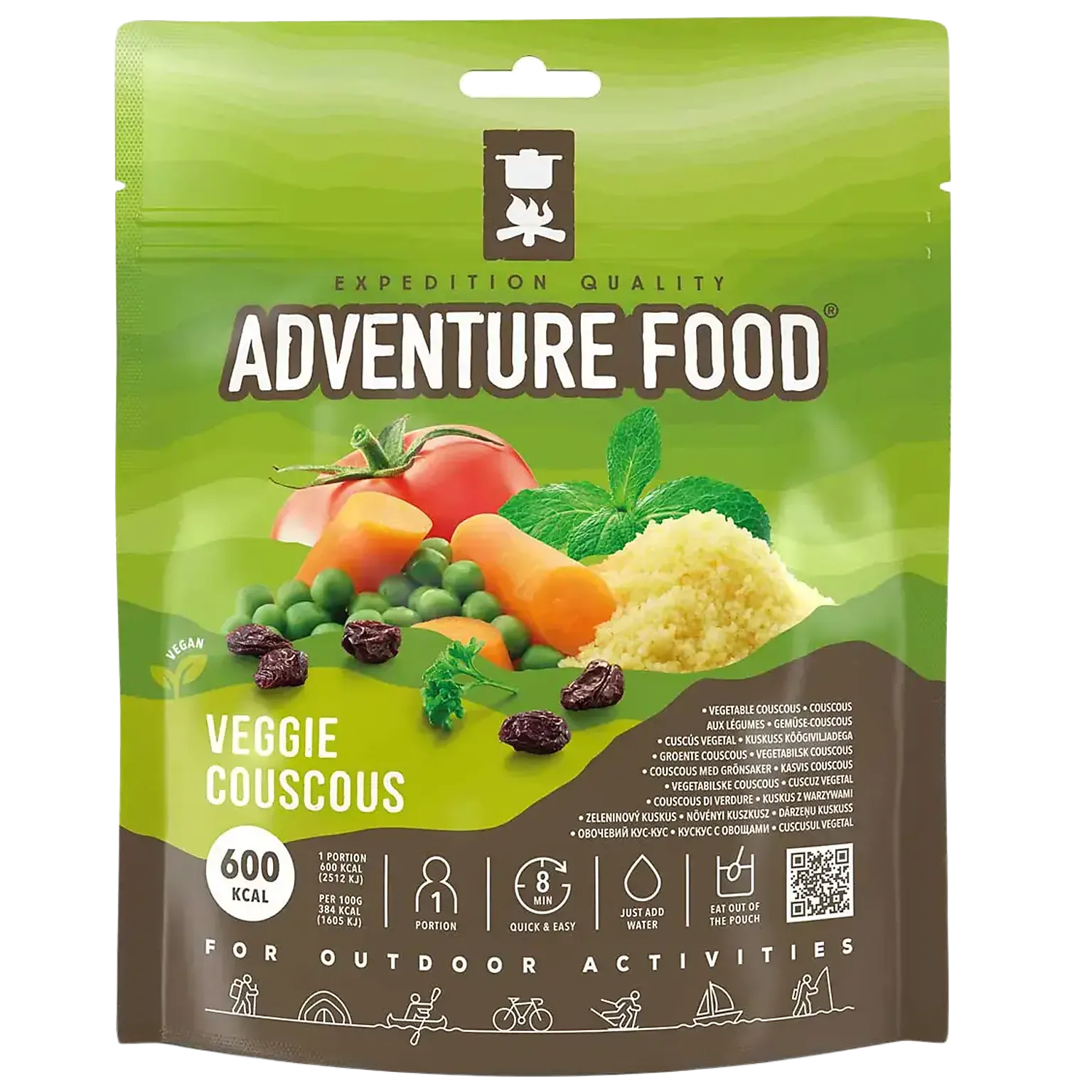 Veggie Couscous vegetarisk måltid