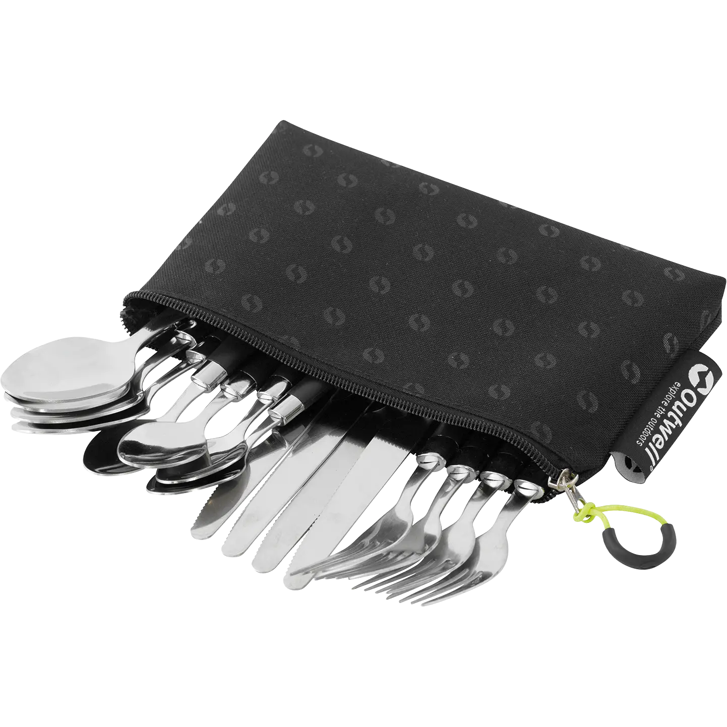 Outwell Pouch Cutlery Set bestiksæt - Black - One size - Spisegrej