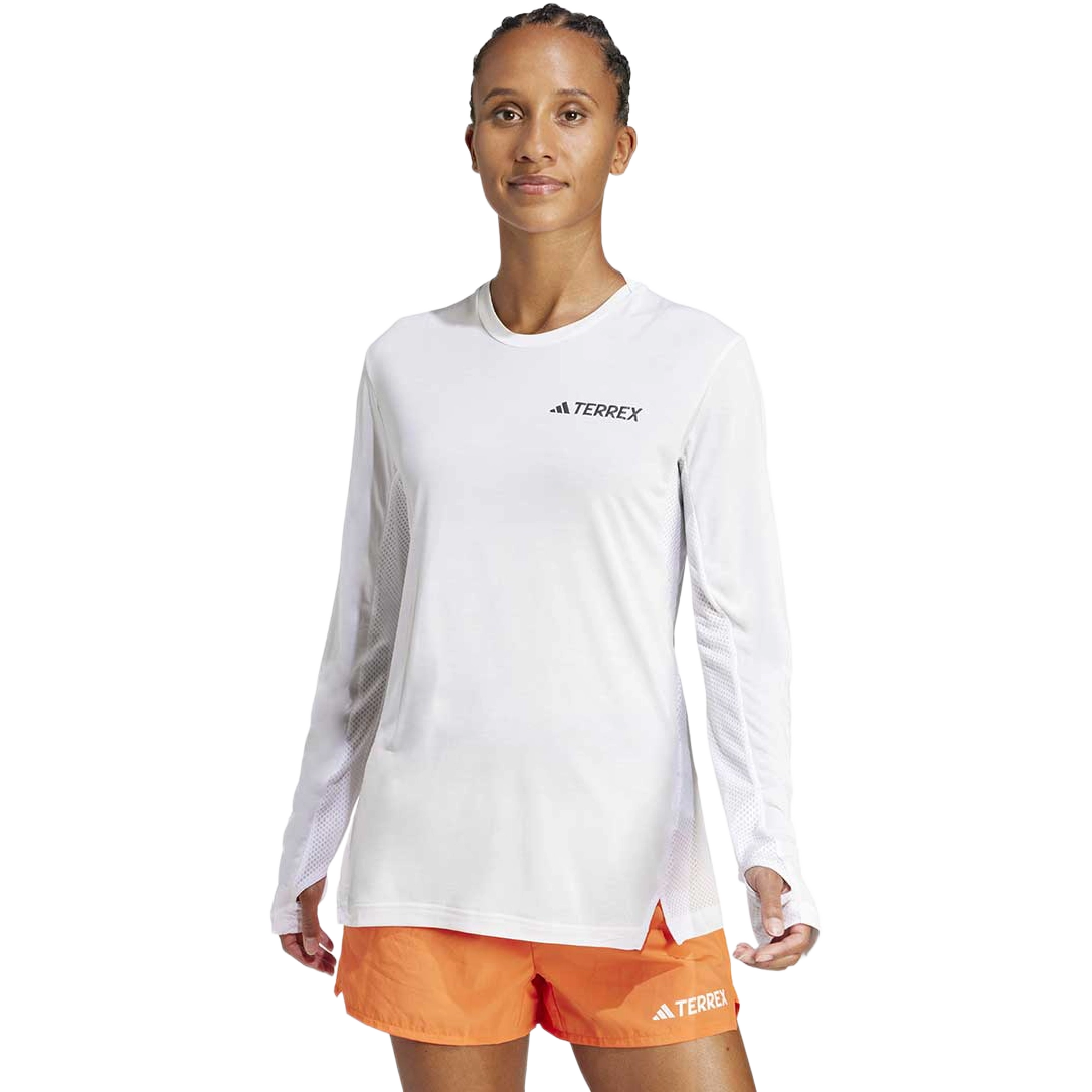 Adidas XPR LS Tee Women - White - L - Løbe t-shirt