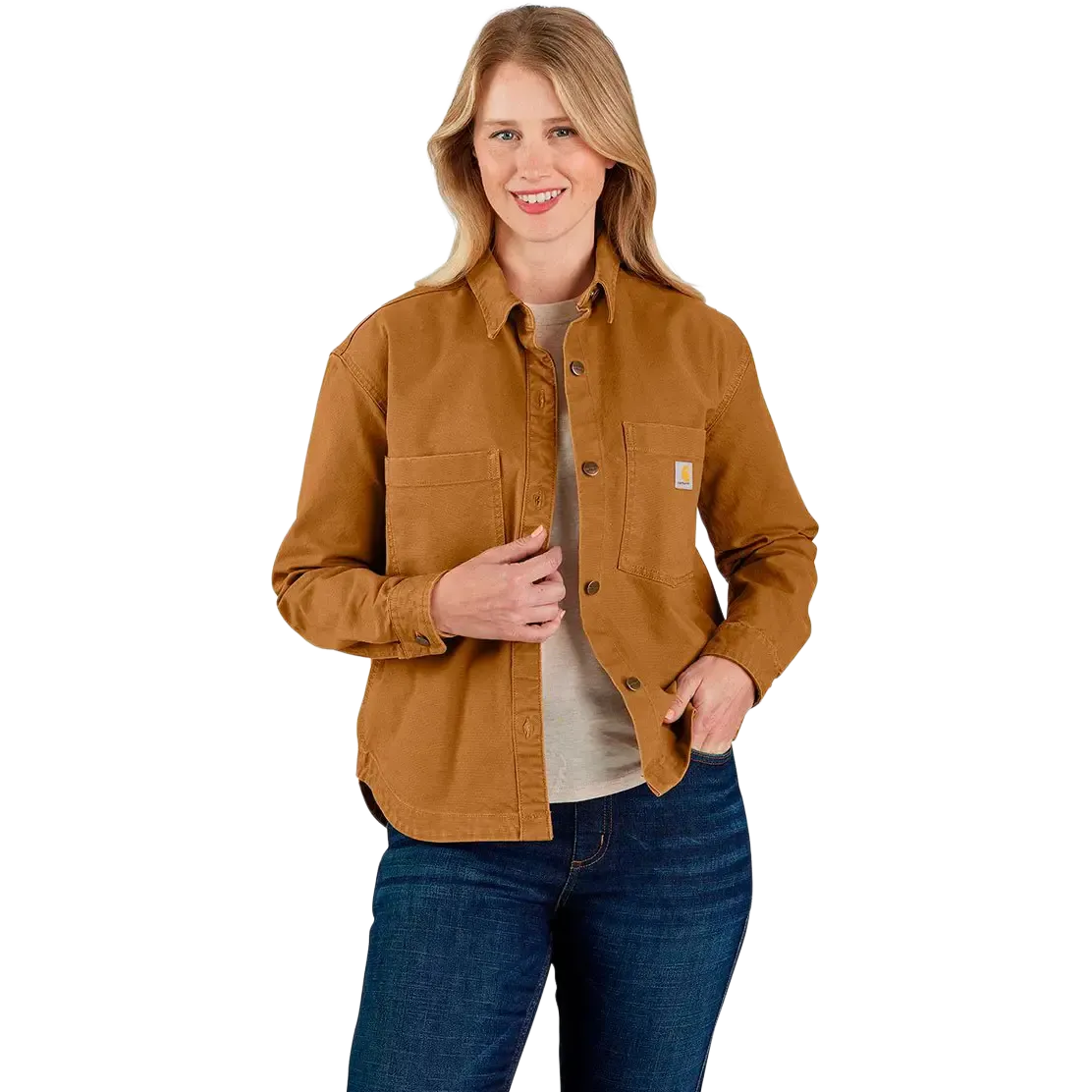 Heavyweight Duck Overshirt Women skjorta
