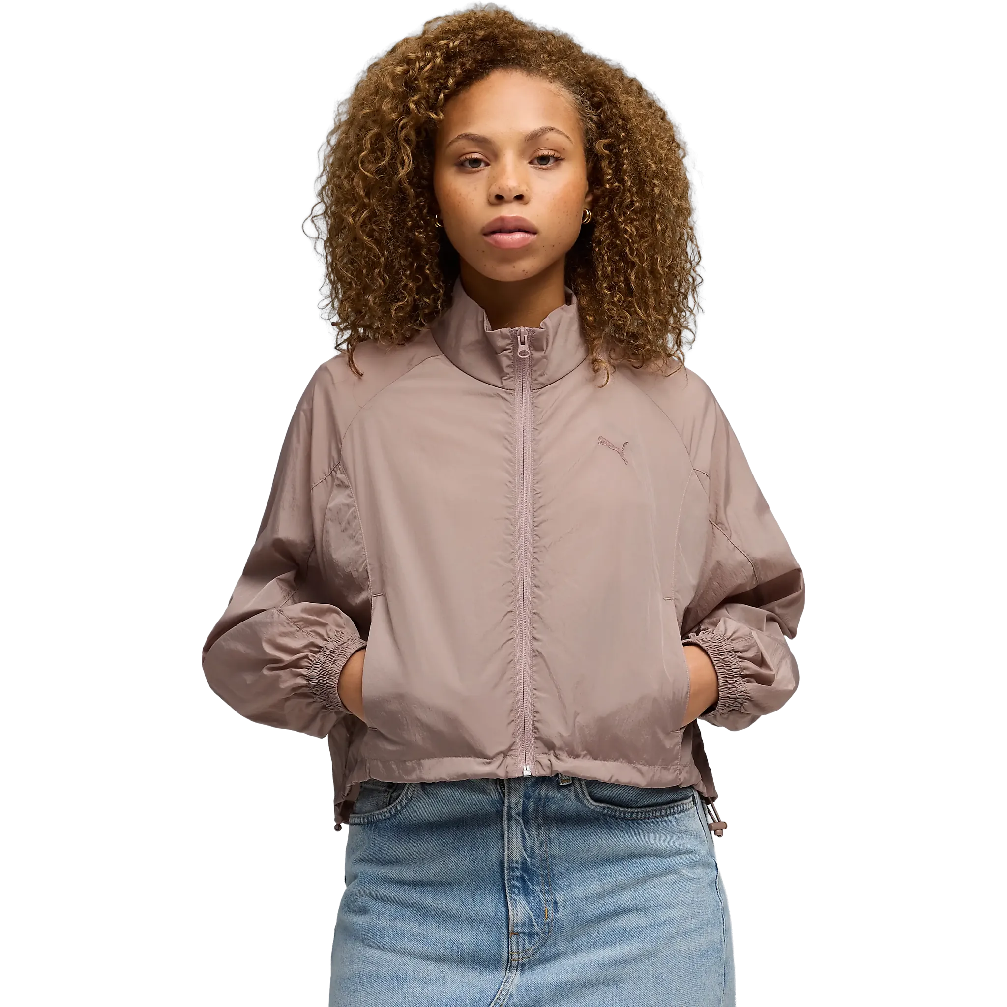 Her Relaxed Full-Zip Woven Jacket Women
