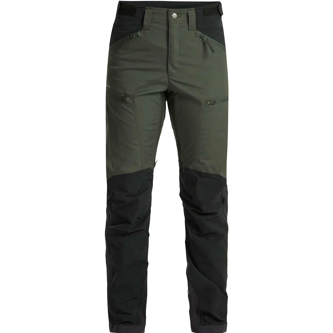 Lundhags Makke High Waist Curved Pant Women damebukser - Forest Green/Black - 36 - Vandrebukser