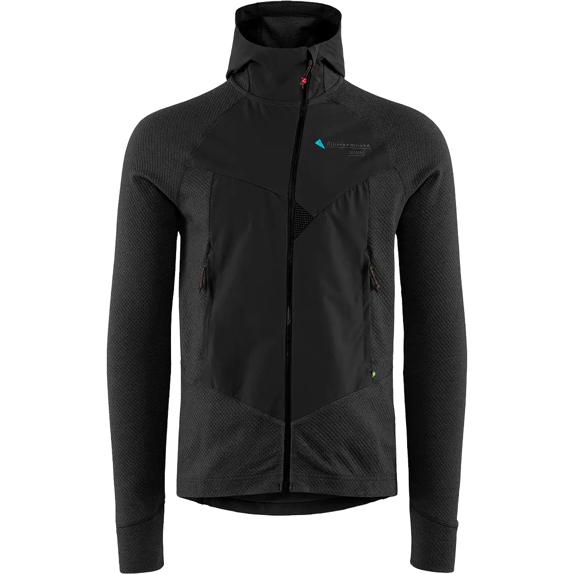 Klättermusen Hugin Zip Hoodie Men - Raven/Raven - XL - Fleecetrøjer